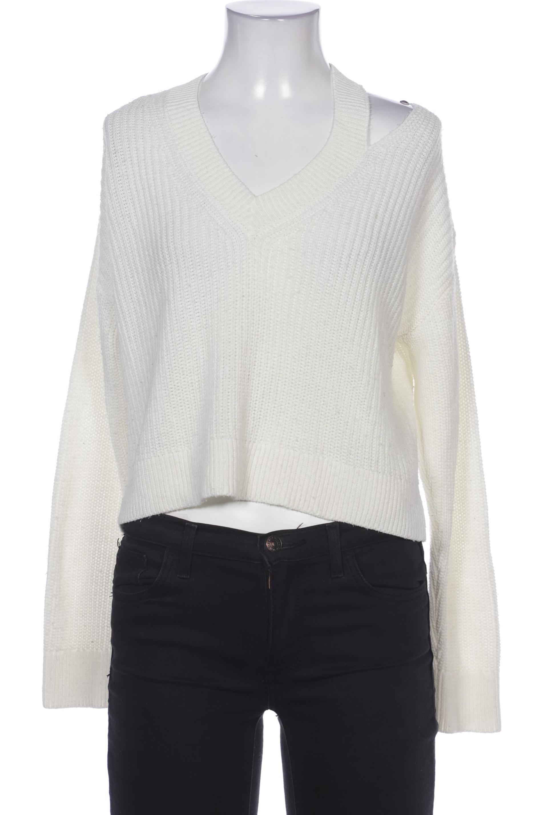 

Mango Damen Pullover, weiß, Gr. 34