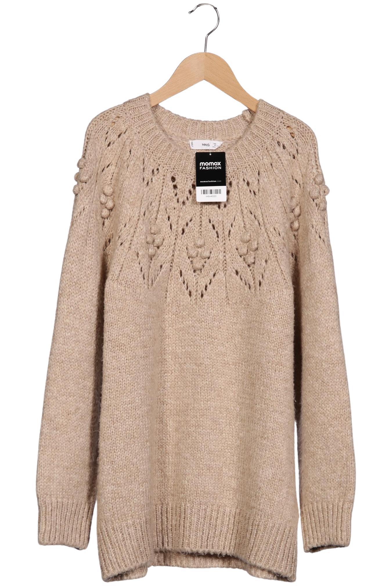 

Mango Damen Pullover, beige, Gr. 44