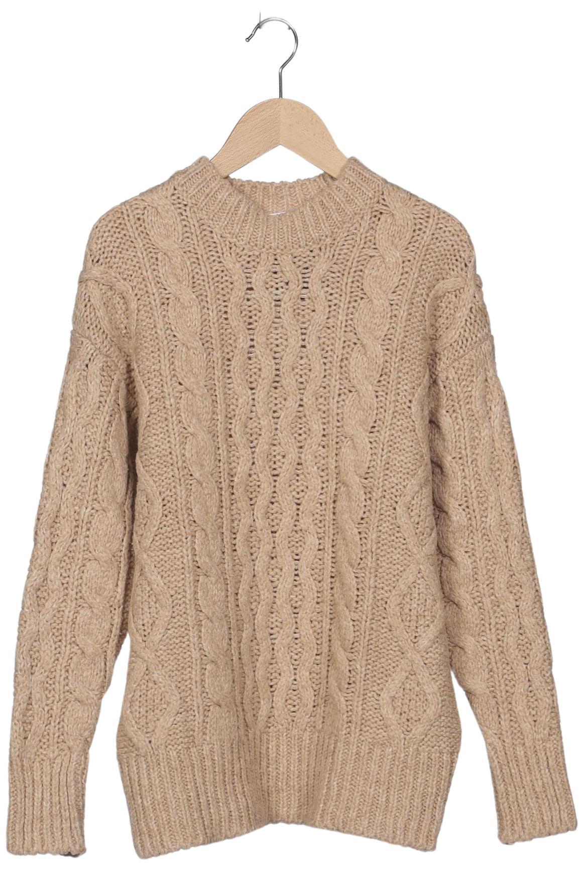 

Mango Damen Pullover, beige, Gr. 34