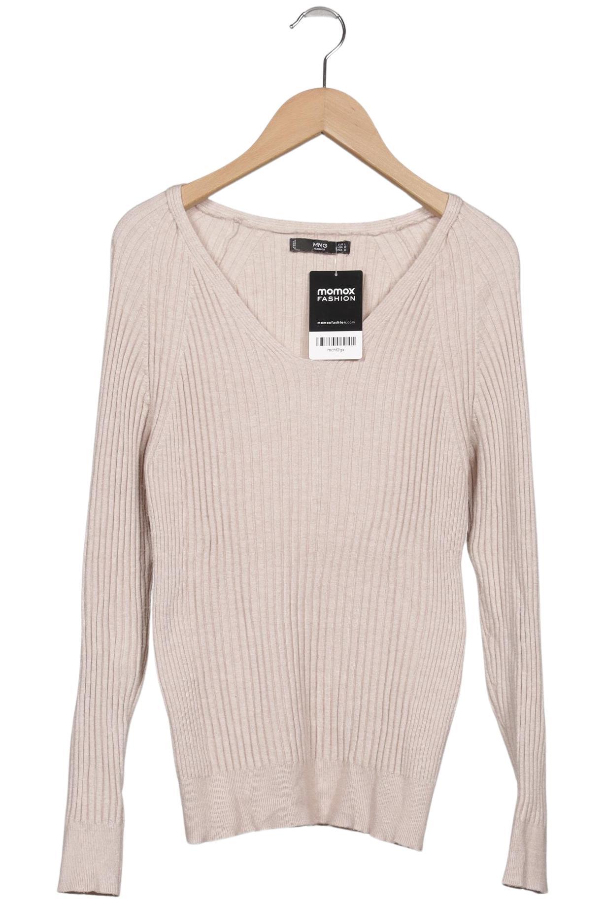 

Mango Damen Pullover, beige, Gr. 42