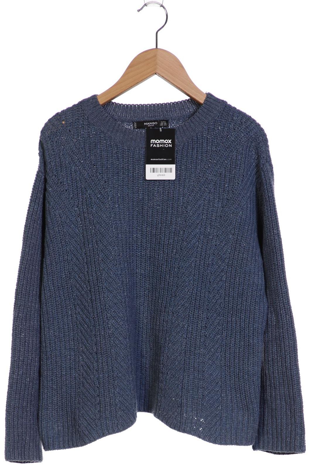 

Mango Damen Pullover, blau, Gr. 36