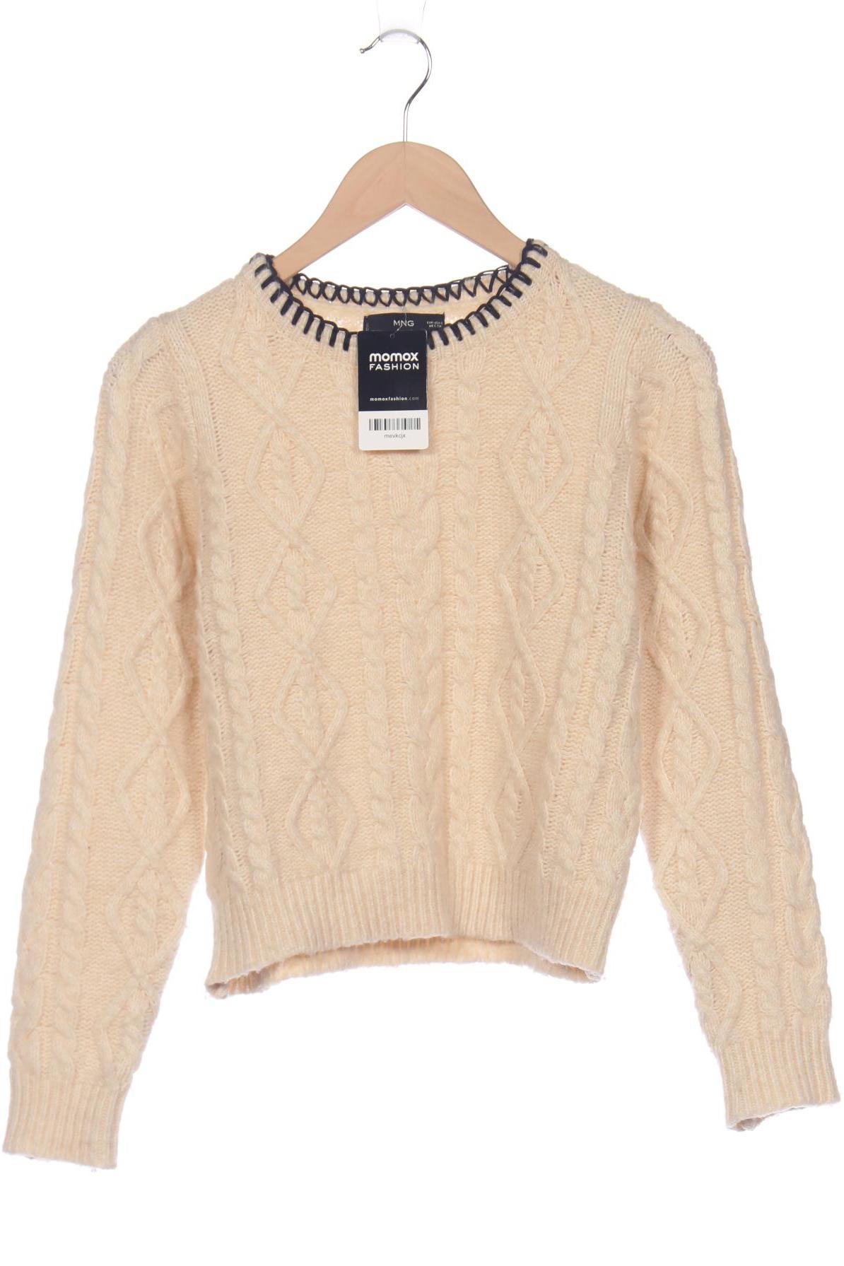 

Mango Damen Pullover, beige, Gr. 36