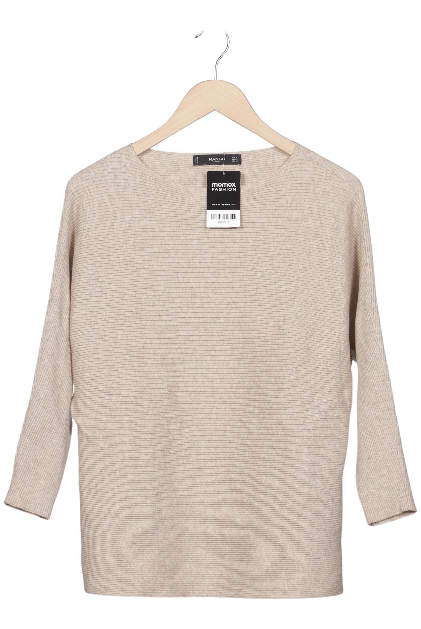 

Mango Damen Pullover, beige, Gr. 36