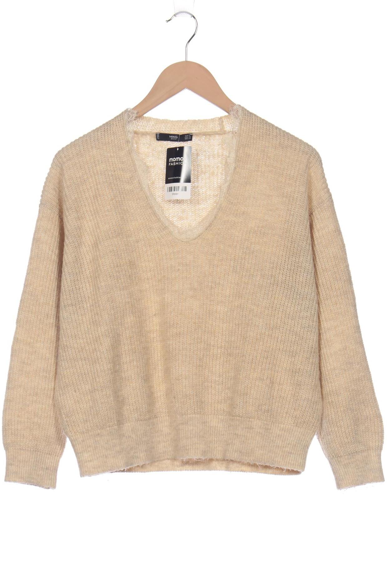 

Mango Damen Pullover, beige, Gr. 36