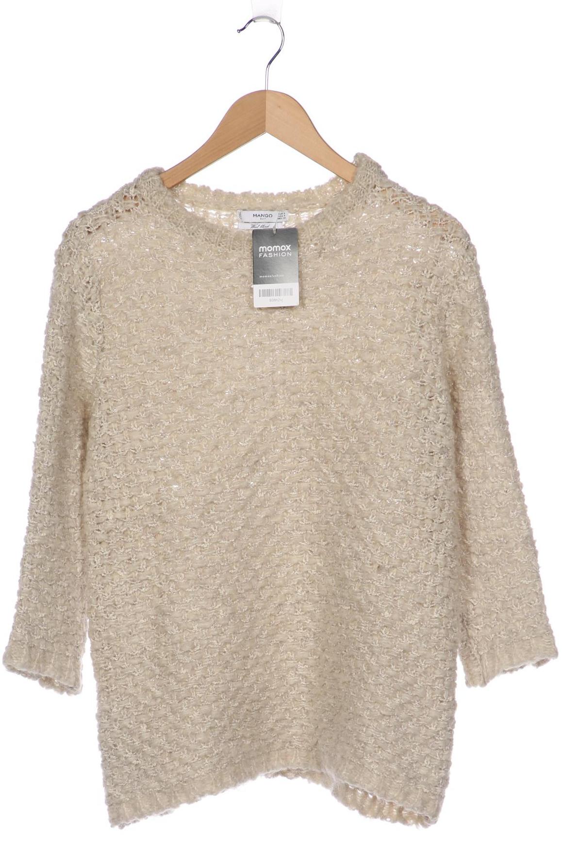 

Mango Damen Pullover, beige, Gr. 36