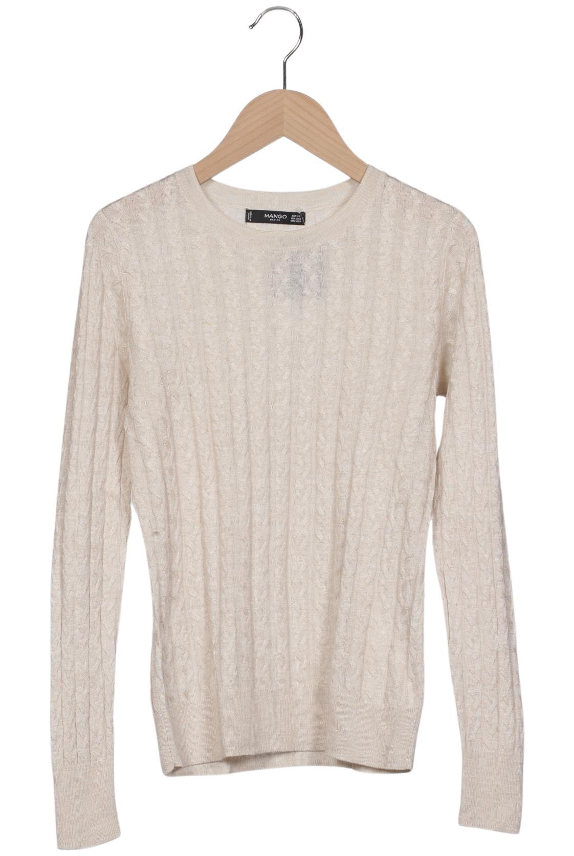 

Mango Damen Pullover, beige, Gr. 34