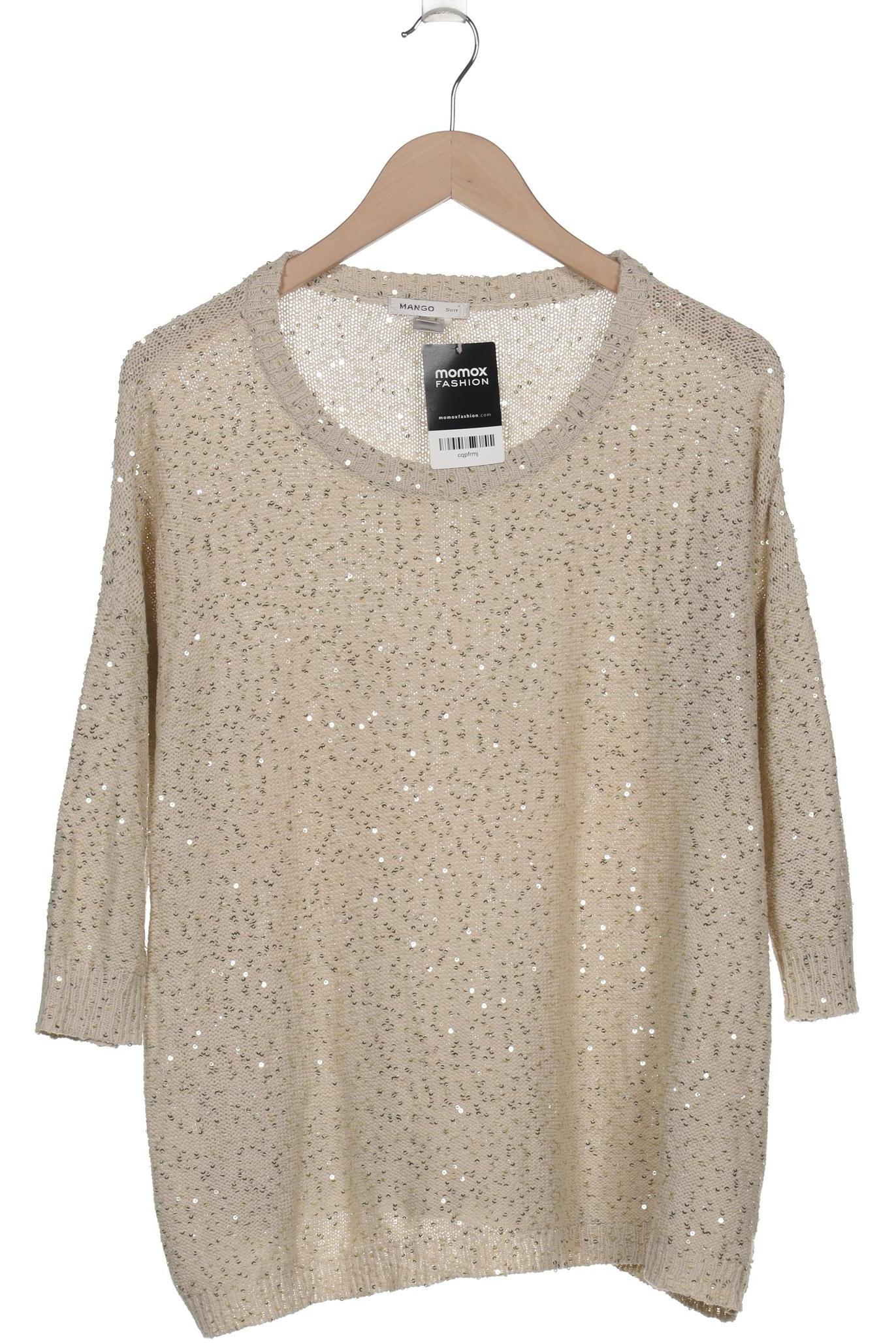 

Mango Damen Pullover, beige, Gr. 38