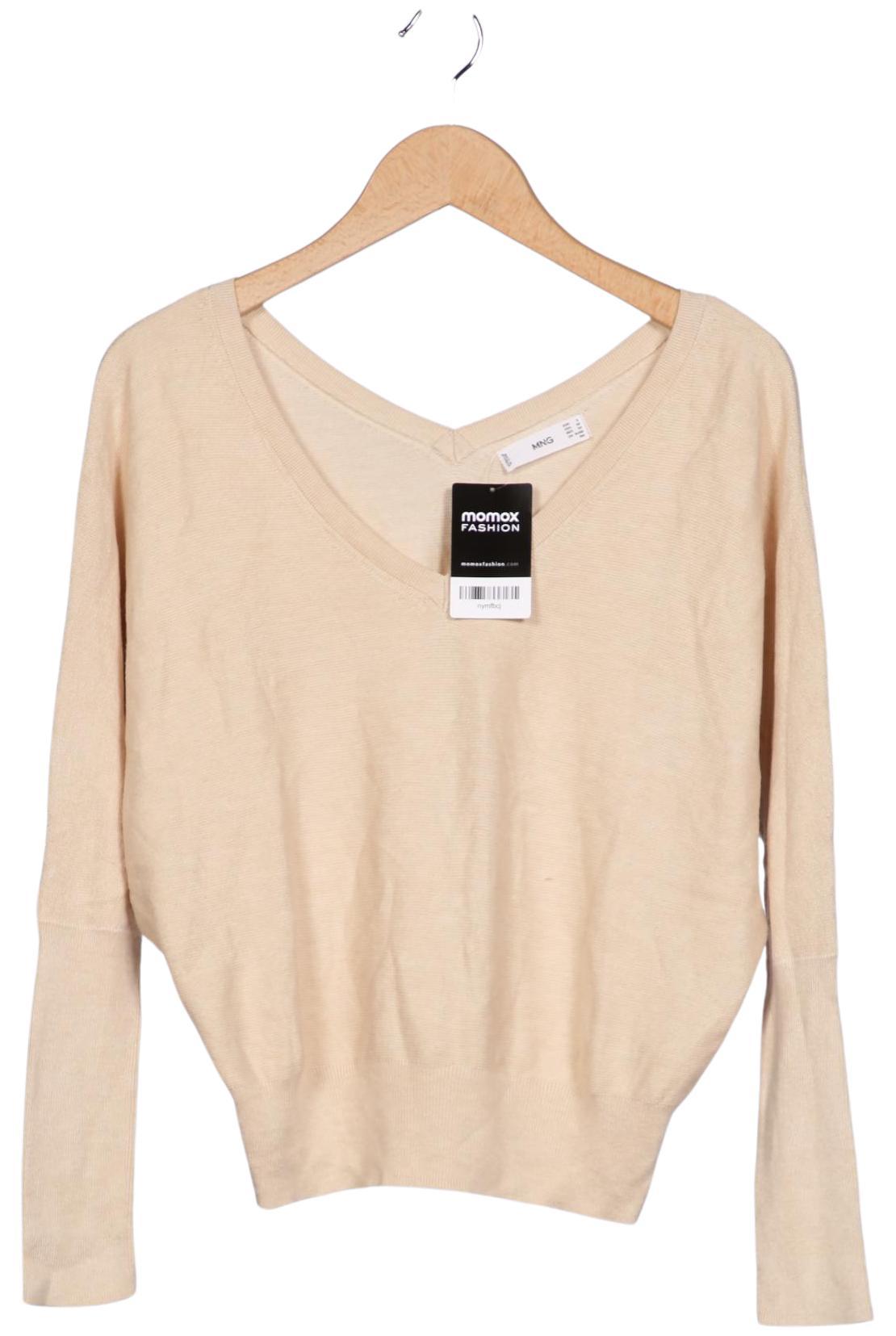 

Mango Damen Pullover, beige, Gr. 36