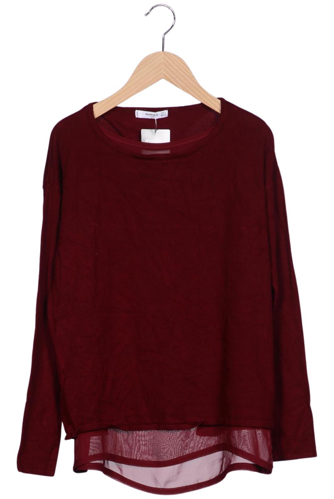 

Mango Damen Pullover, bordeaux, Gr. 36
