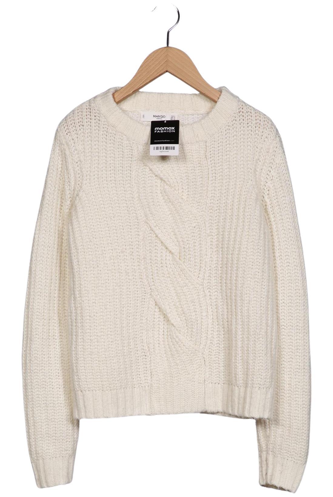 

Mango Damen Pullover, weiß, Gr. 36