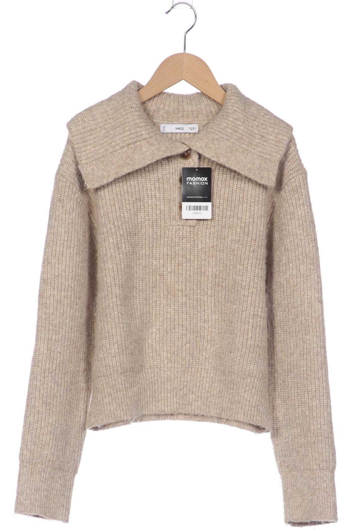 

Mango Damen Pullover, beige, Gr. 38