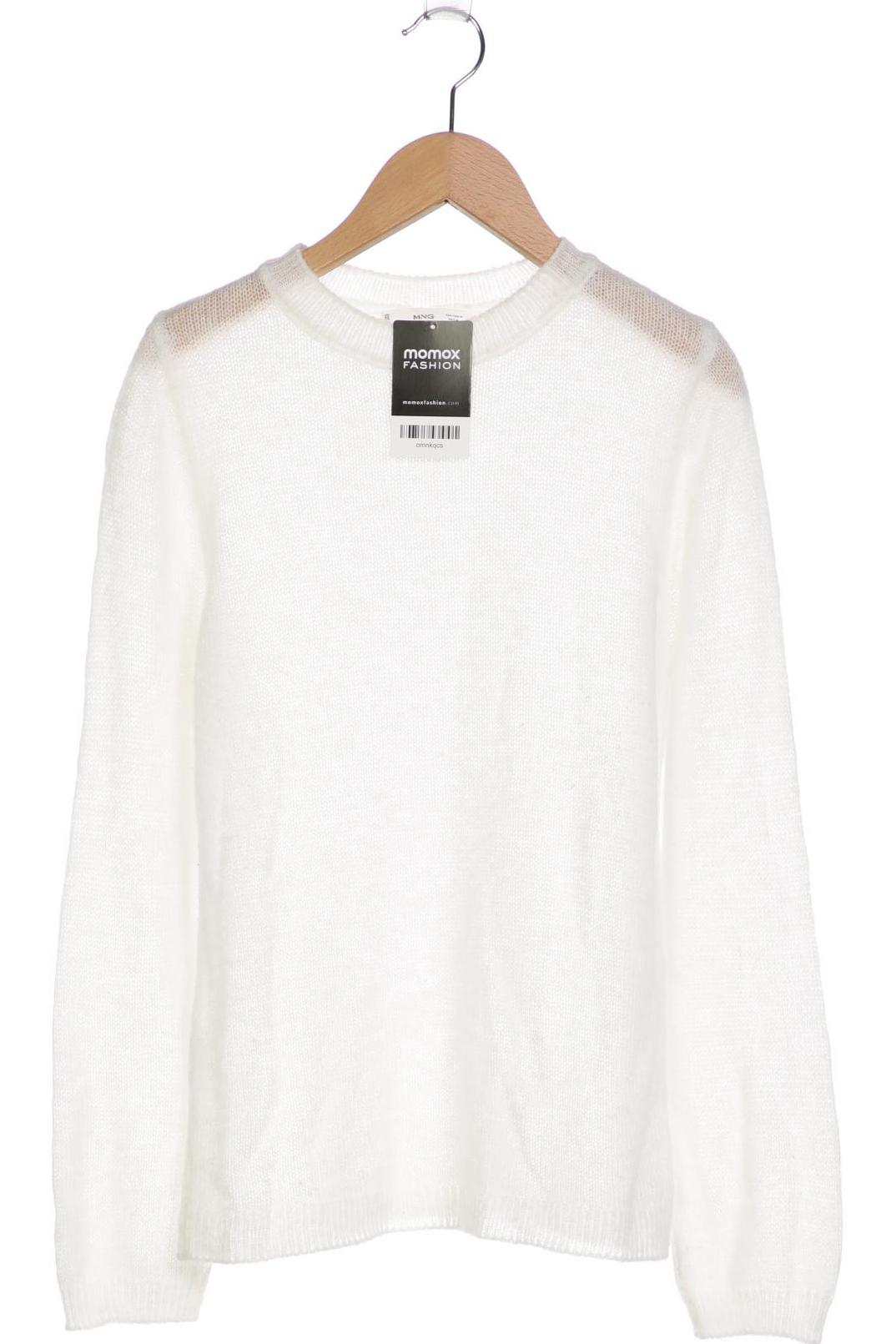 

Mango Damen Pullover, weiß, Gr. 38