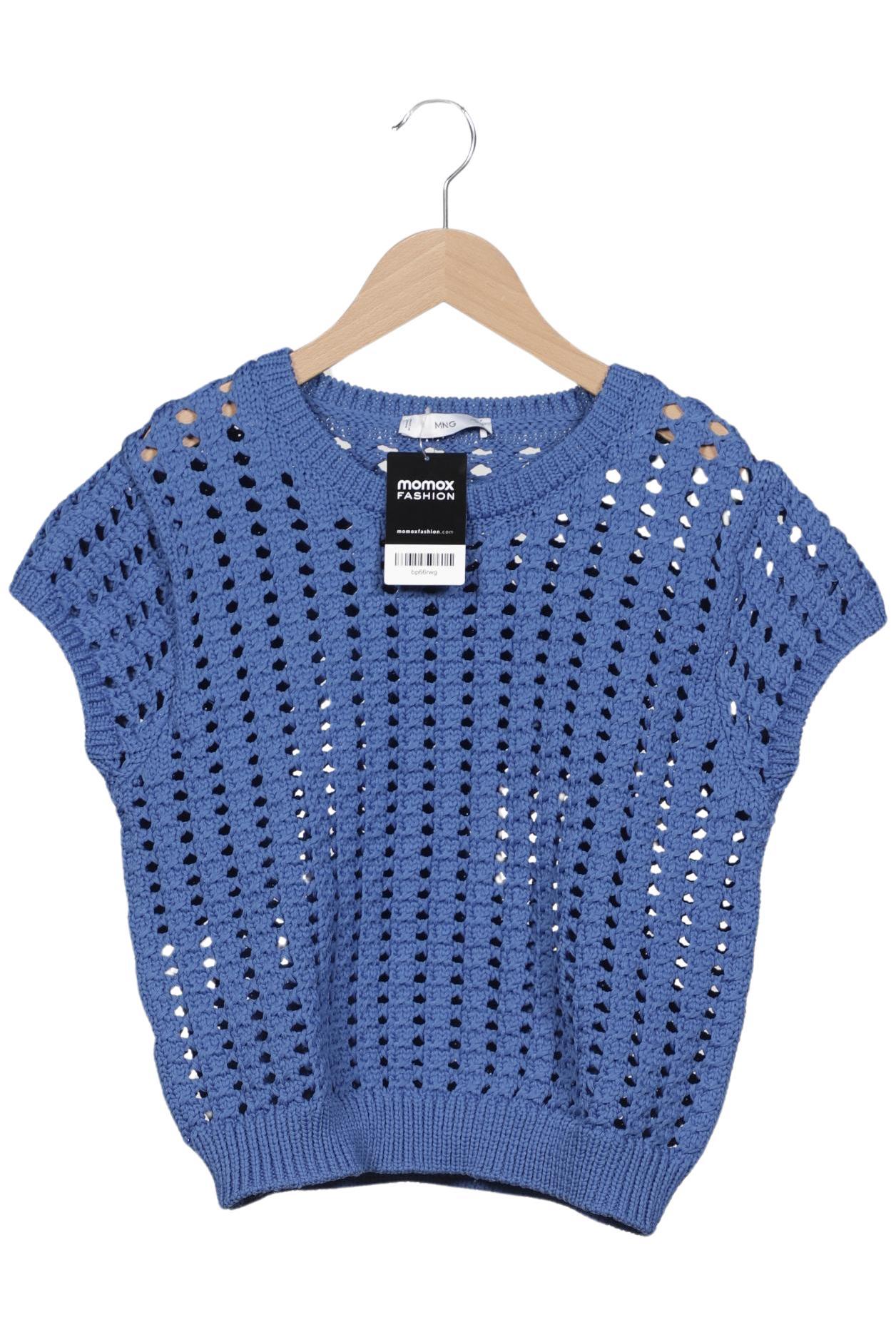 

Mango Damen Pullover, blau, Gr. 42