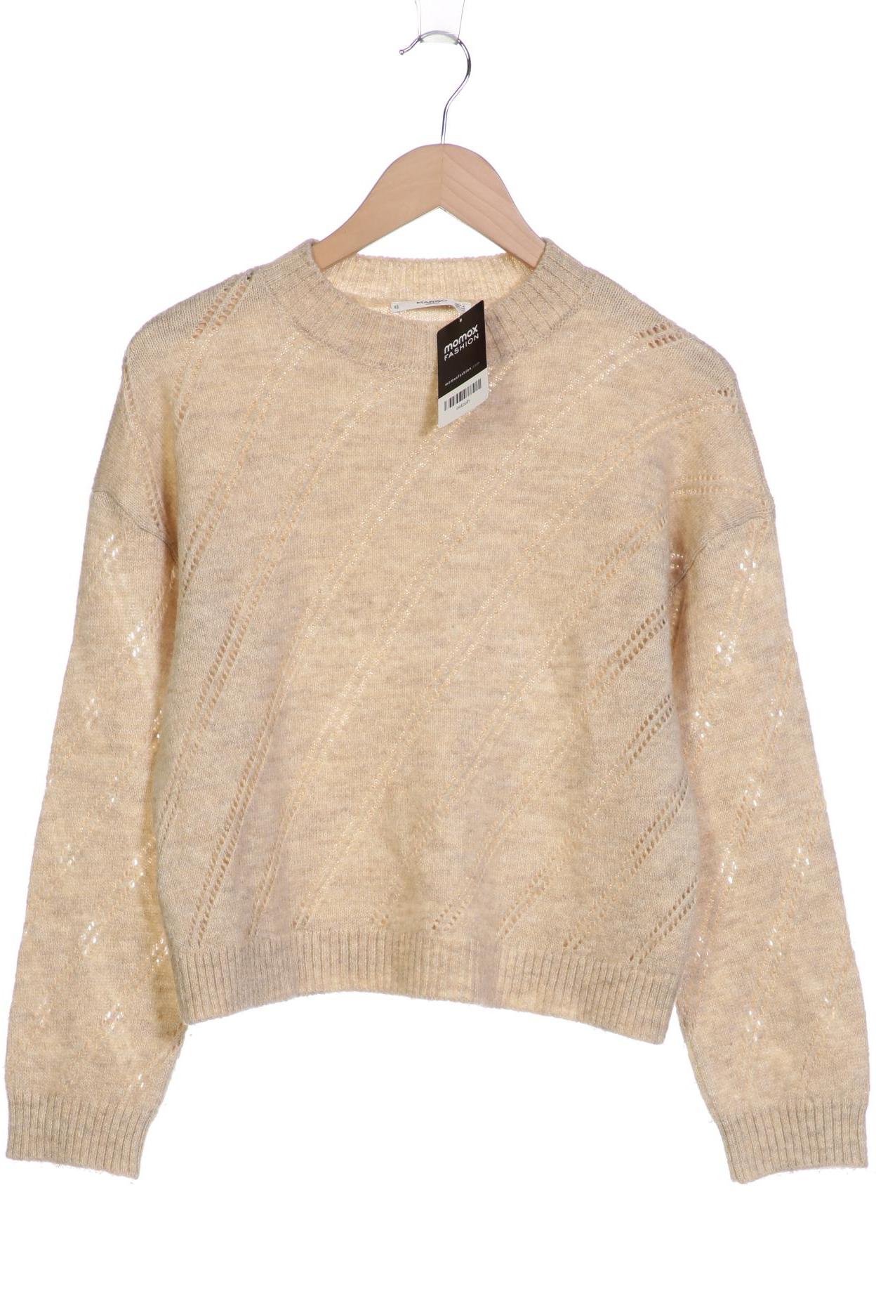

Mango Damen Pullover, beige, Gr. 36