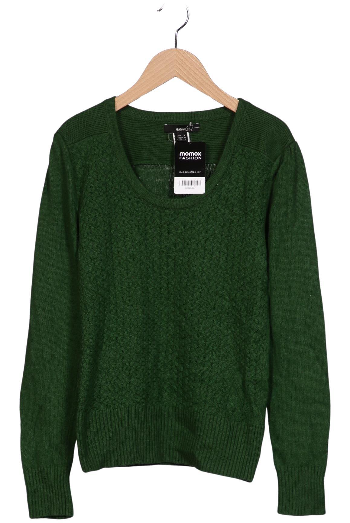 

Mango Damen Pullover, grün, Gr. 38