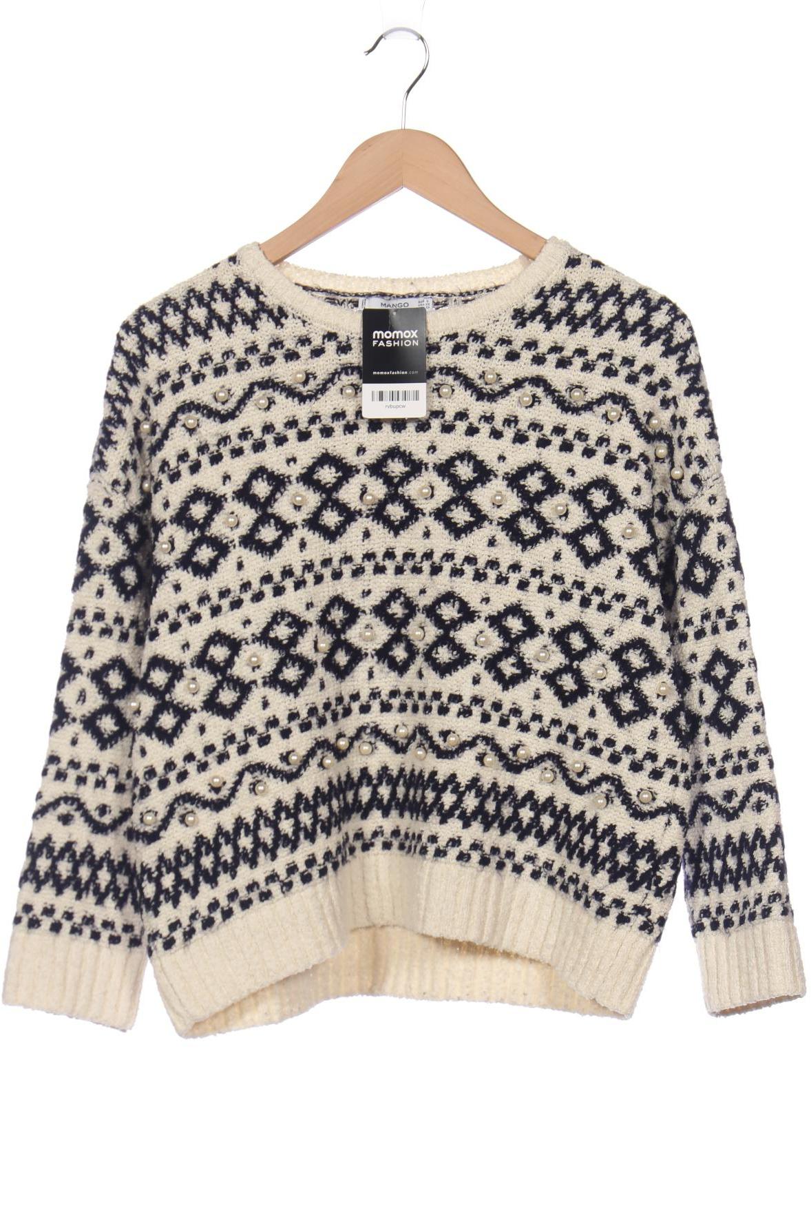 

MANGO Damen Pullover, cremeweiß