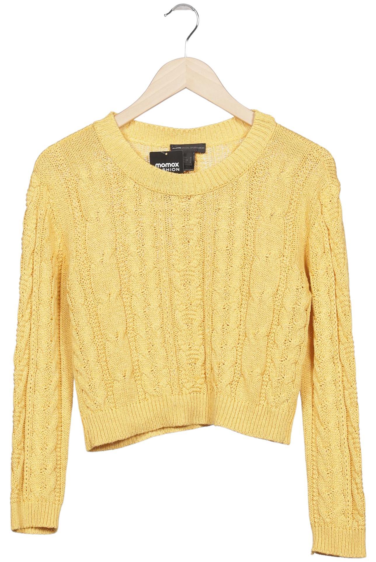 

Mango Damen Pullover, gelb, Gr. 38