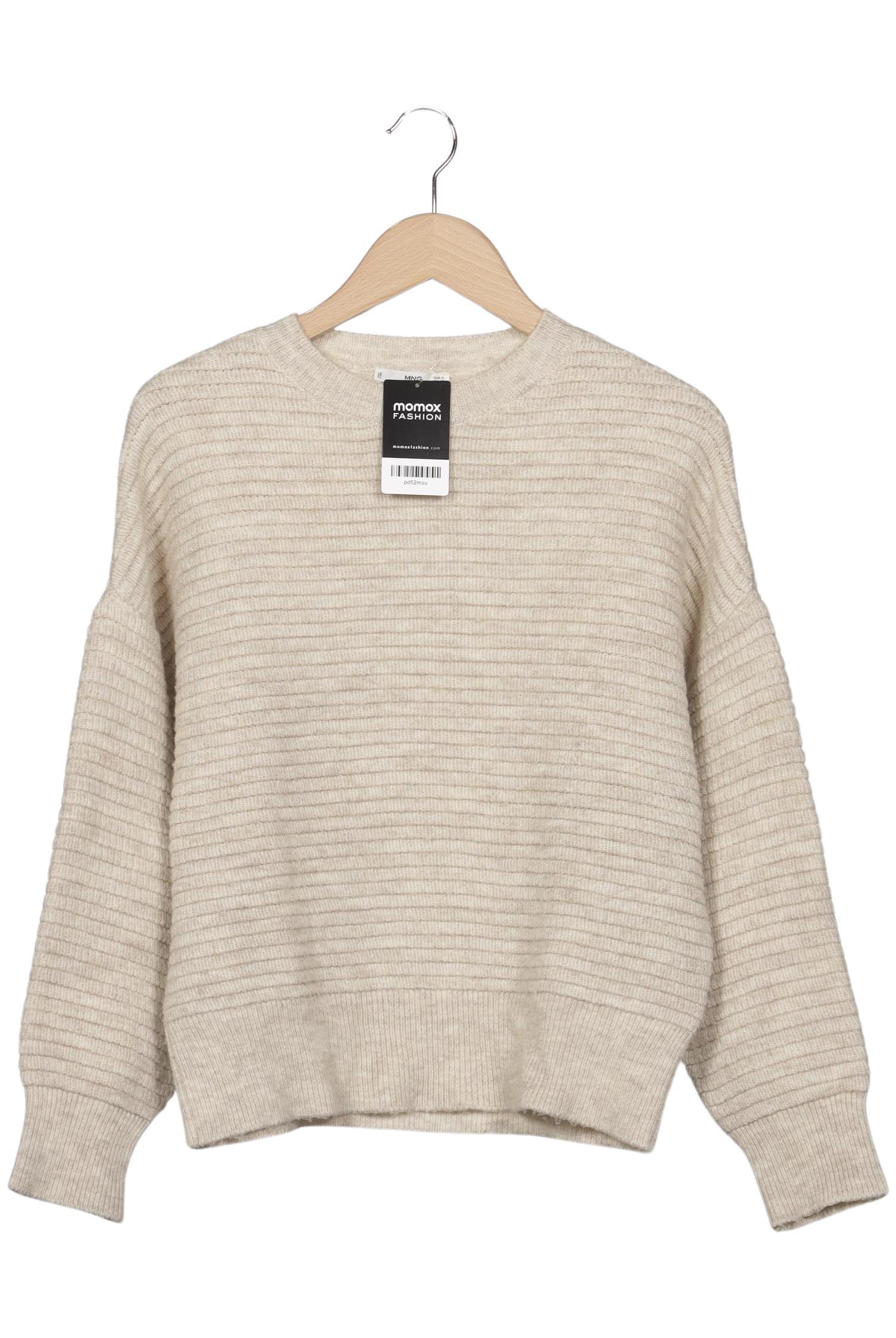

Mango Damen Pullover, beige, Gr. 36