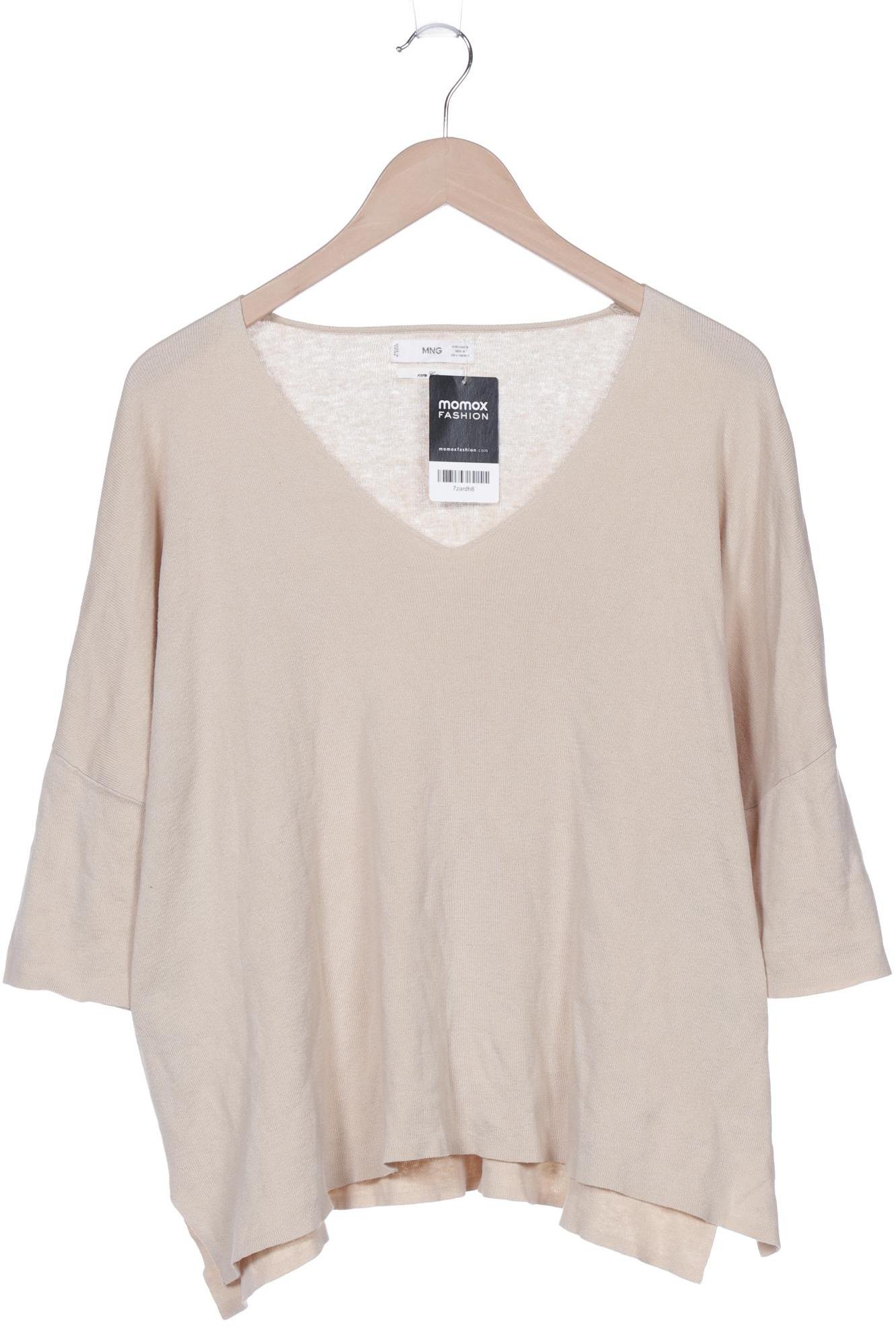 

Mango Damen Pullover, beige, Gr. 38