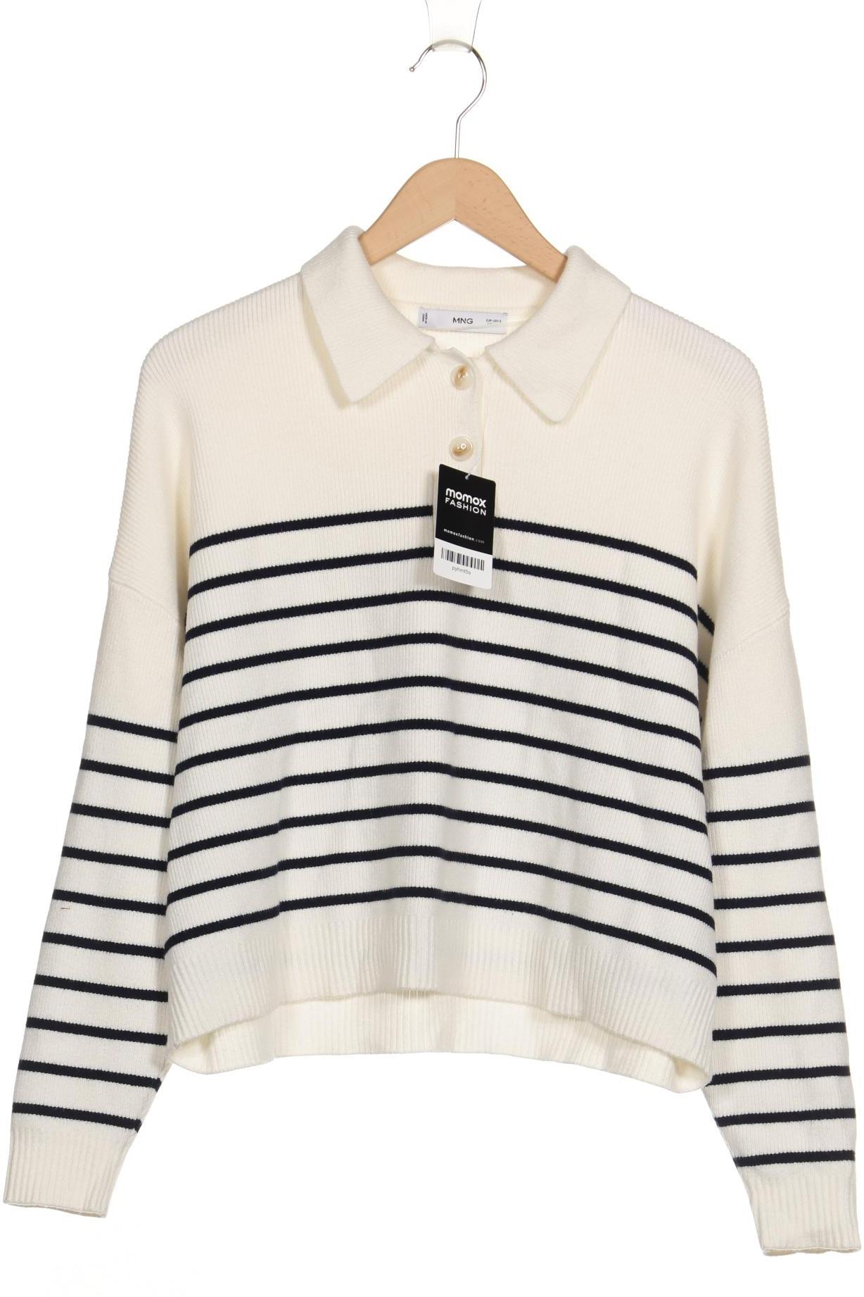 

Mango Damen Pullover, weiß, Gr. 36