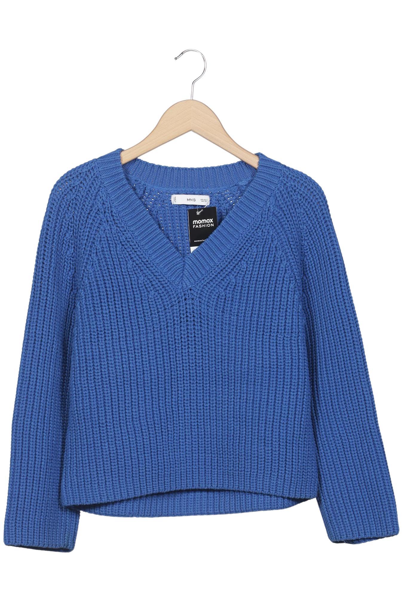 

Mango Damen Pullover, blau, Gr. 36