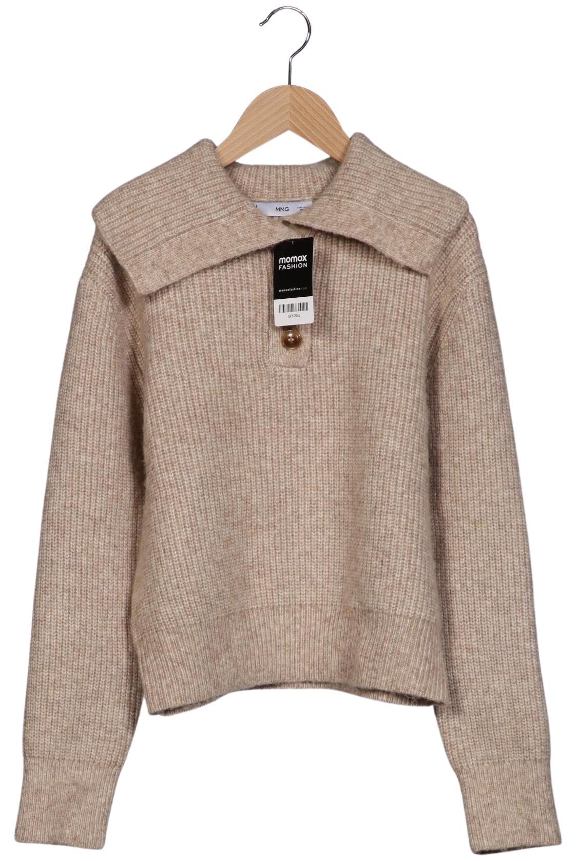 

Mango Damen Pullover, beige, Gr. 38