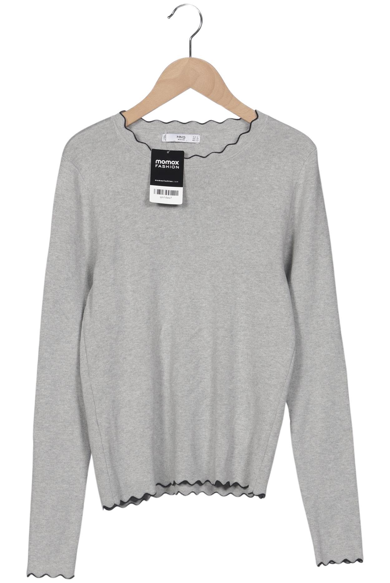 

Mango Damen Pullover, grau, Gr. 36