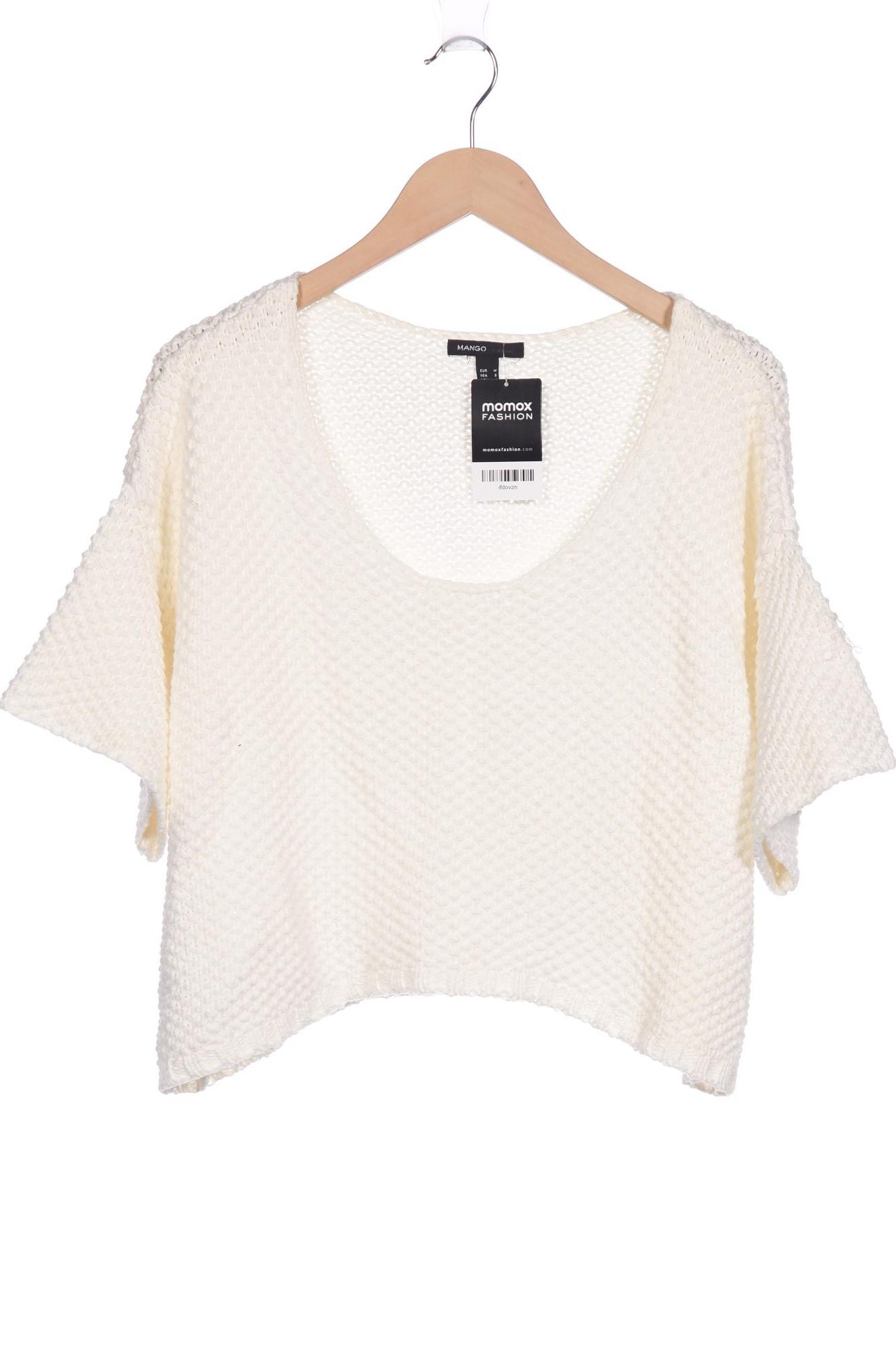 

Mango Damen Pullover, weiß, Gr. 38