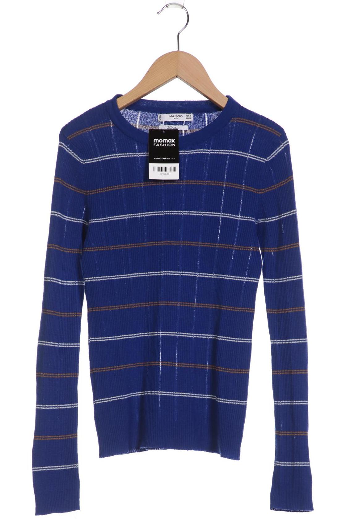 

Mango Damen Pullover, blau, Gr. 36