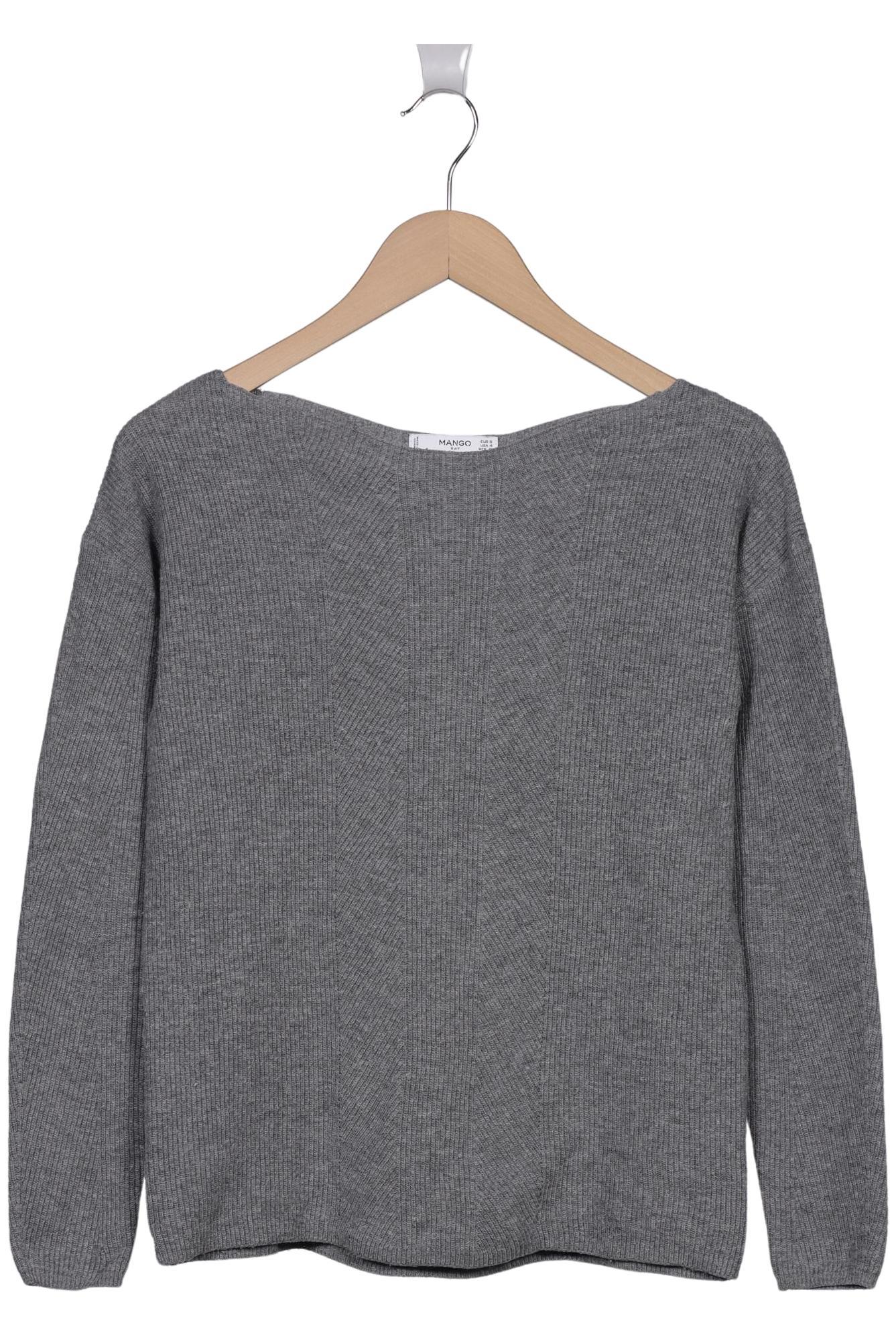 

Mango Damen Pullover, grau, Gr. 36