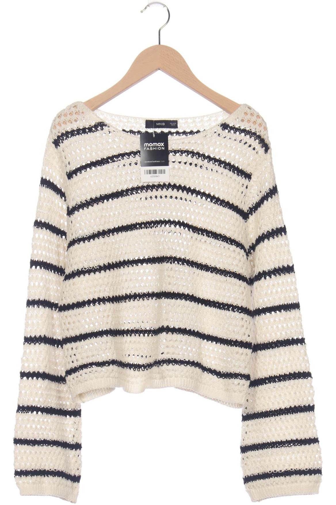 

Mango Damen Pullover, weiß, Gr. 38