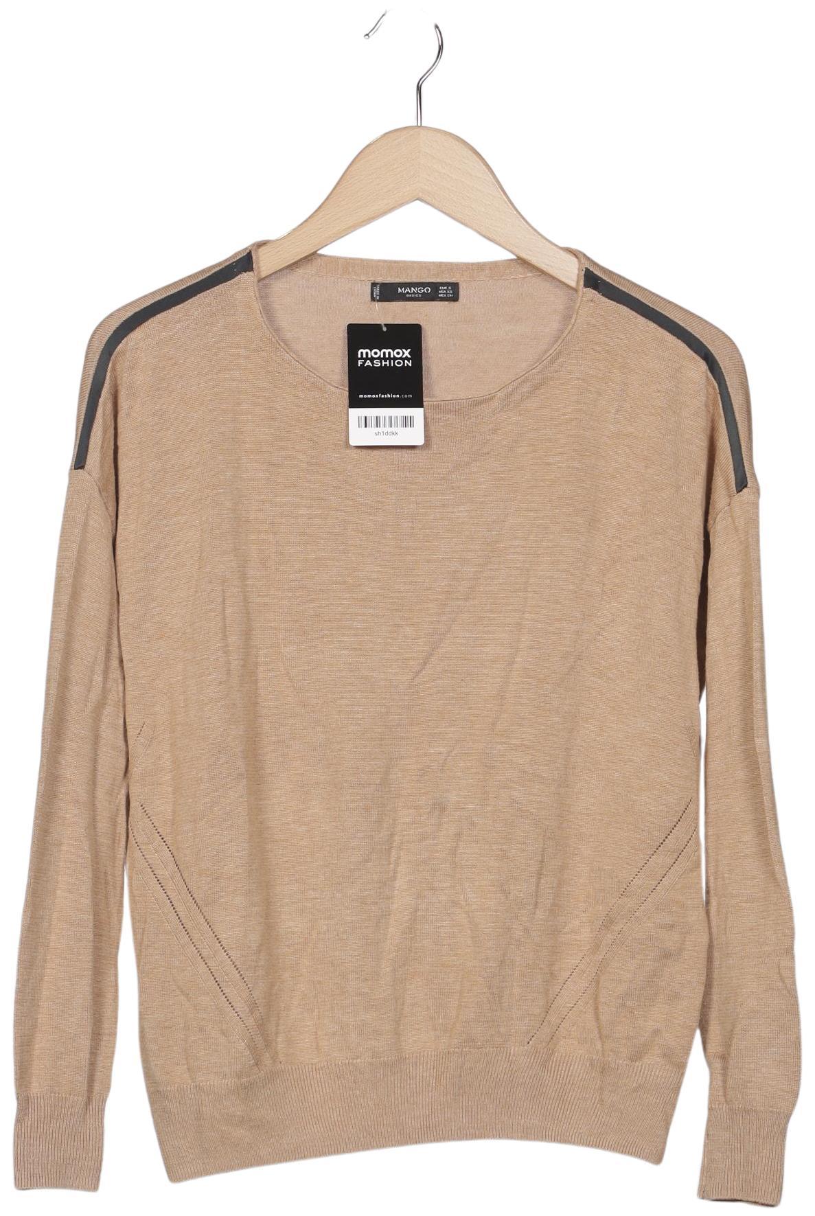 

Mango Damen Pullover, beige, Gr. 36