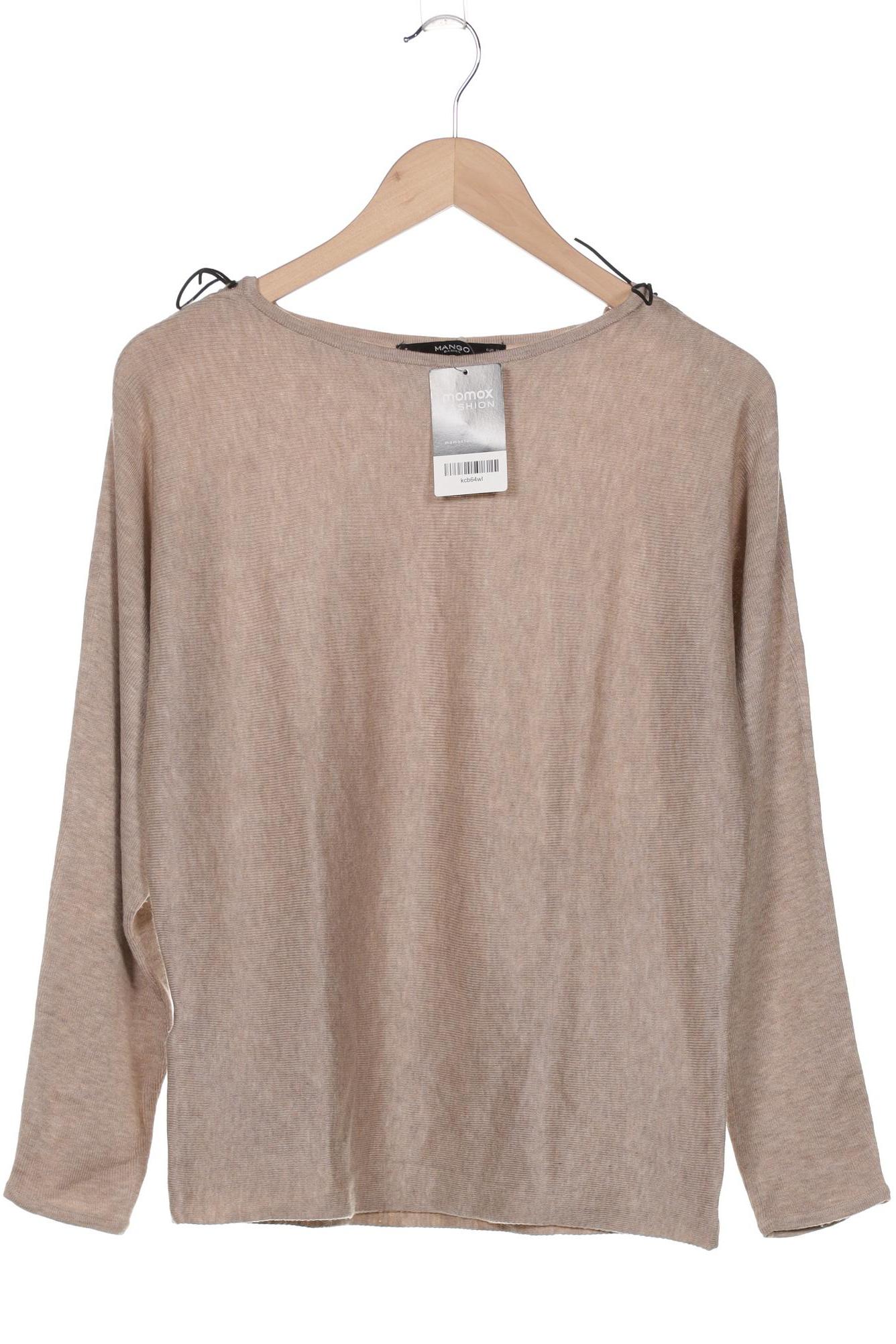 

Mango Damen Pullover, beige, Gr. 38