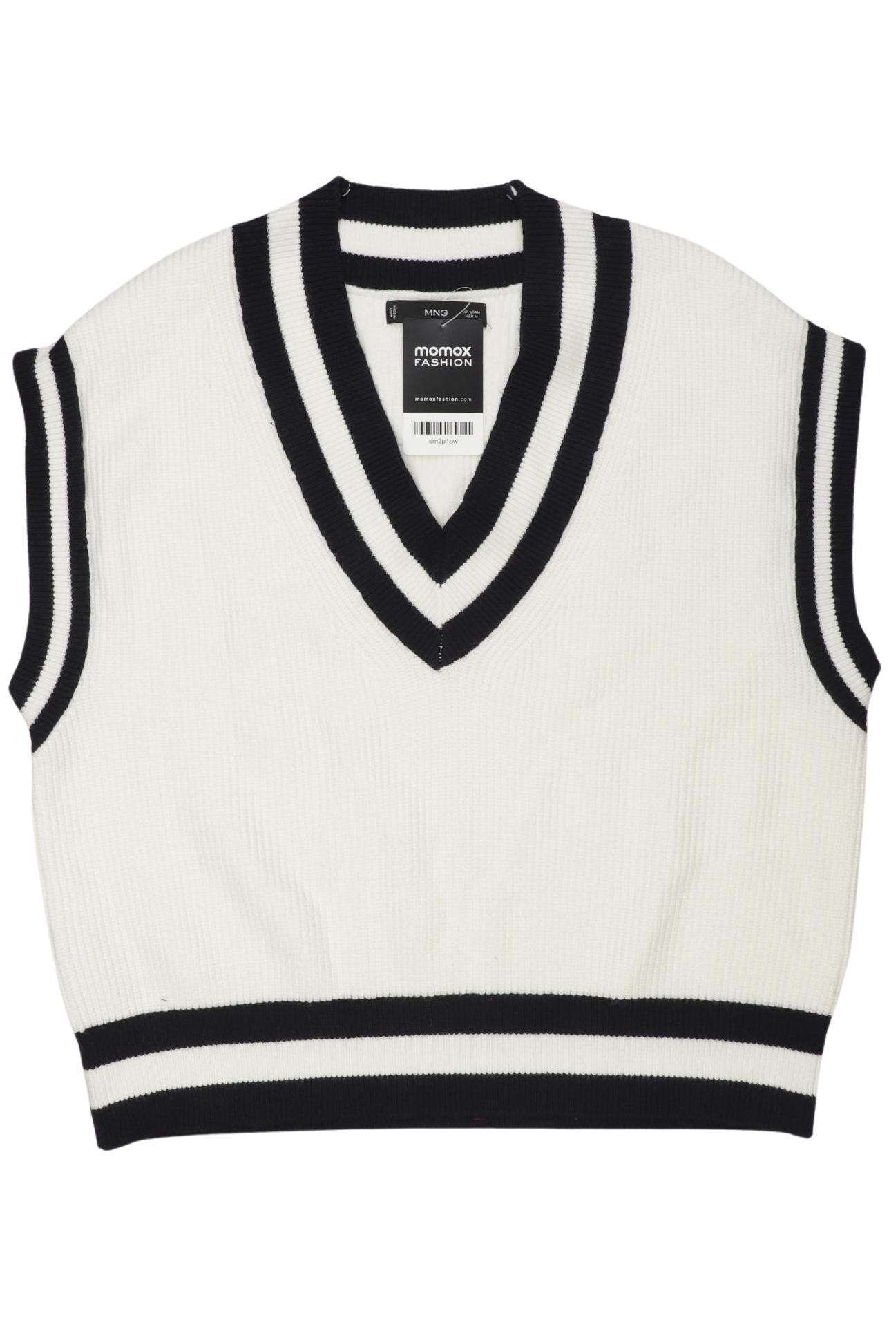 

Mango Damen Pullover, weiß, Gr. 38