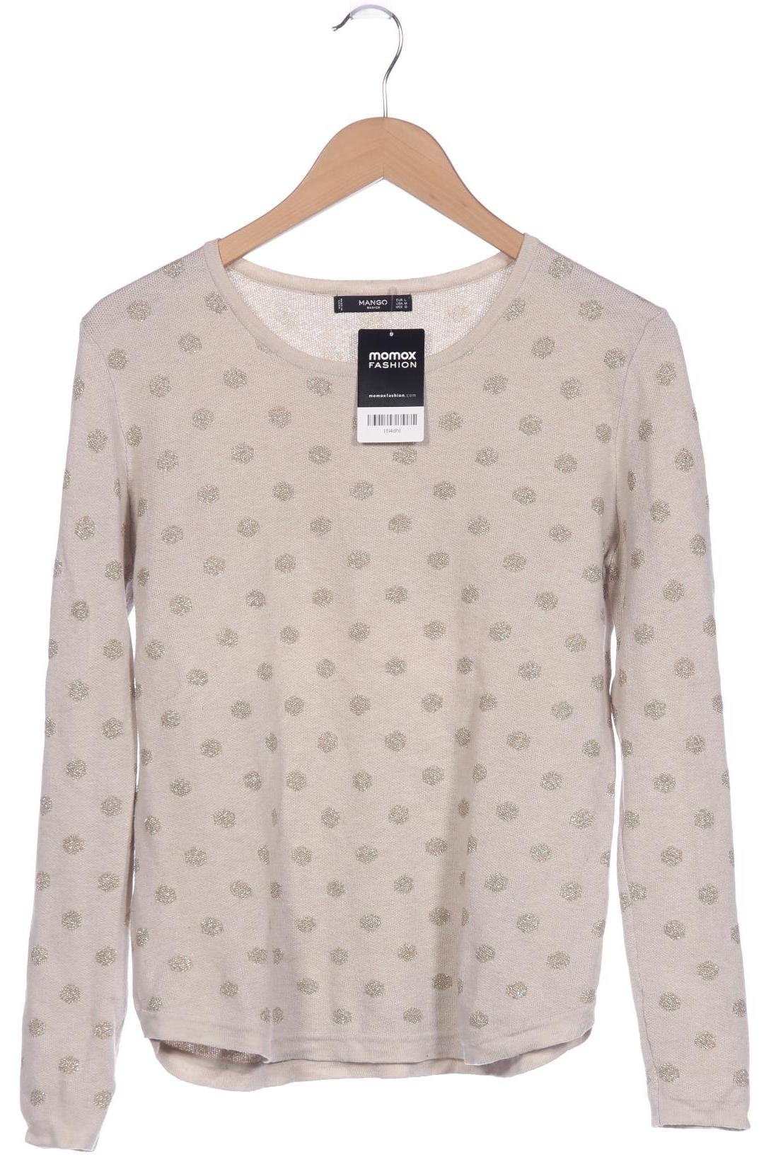 

Mango Damen Pullover, beige, Gr. 42