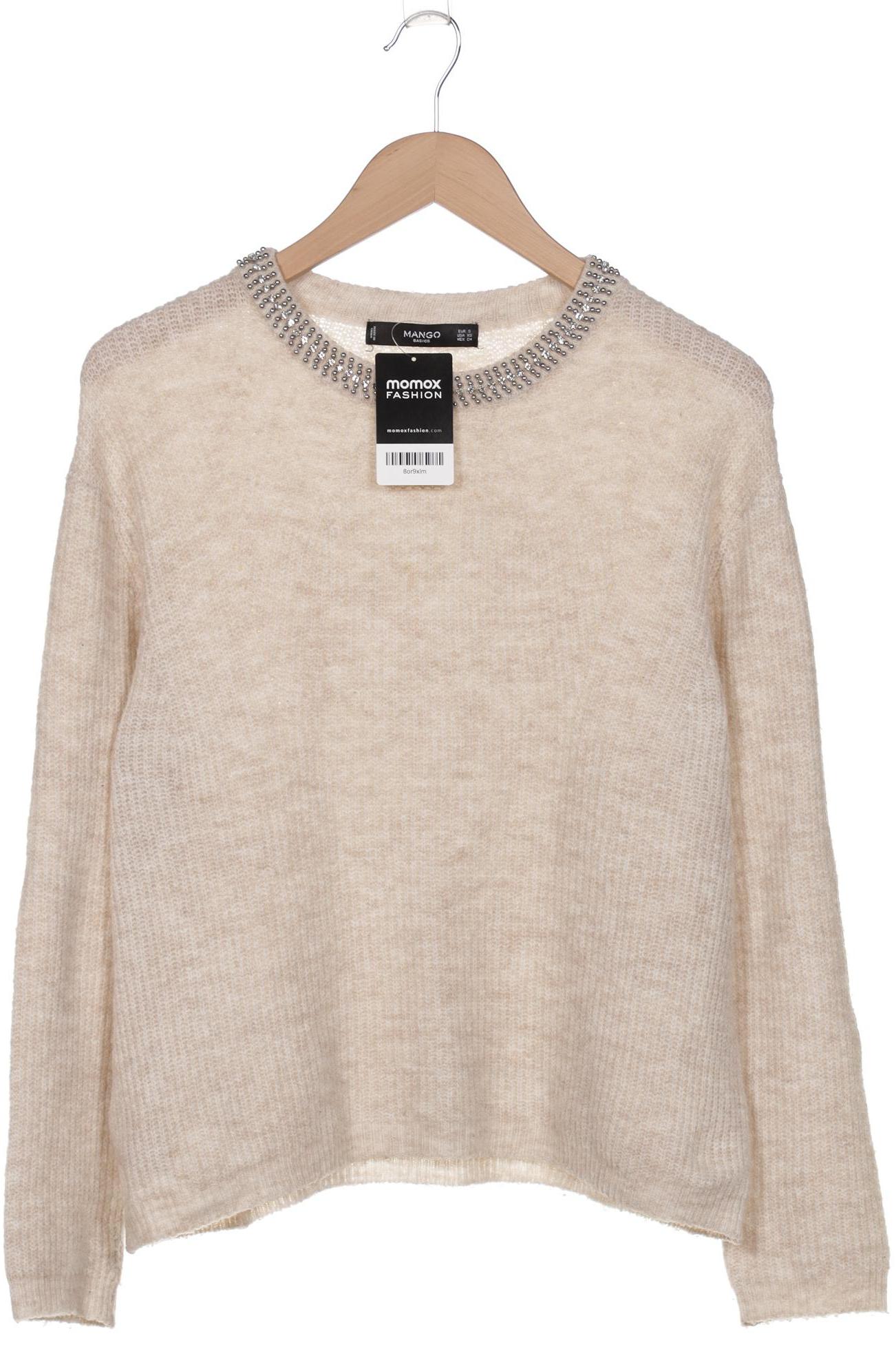 

Mango Damen Pullover, beige, Gr. 36