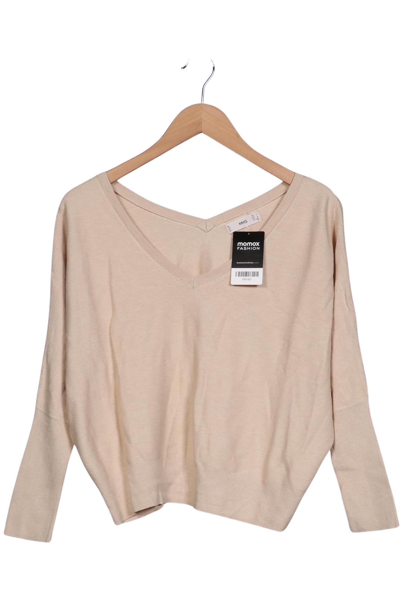 

Mango Damen Pullover, beige, Gr. 38