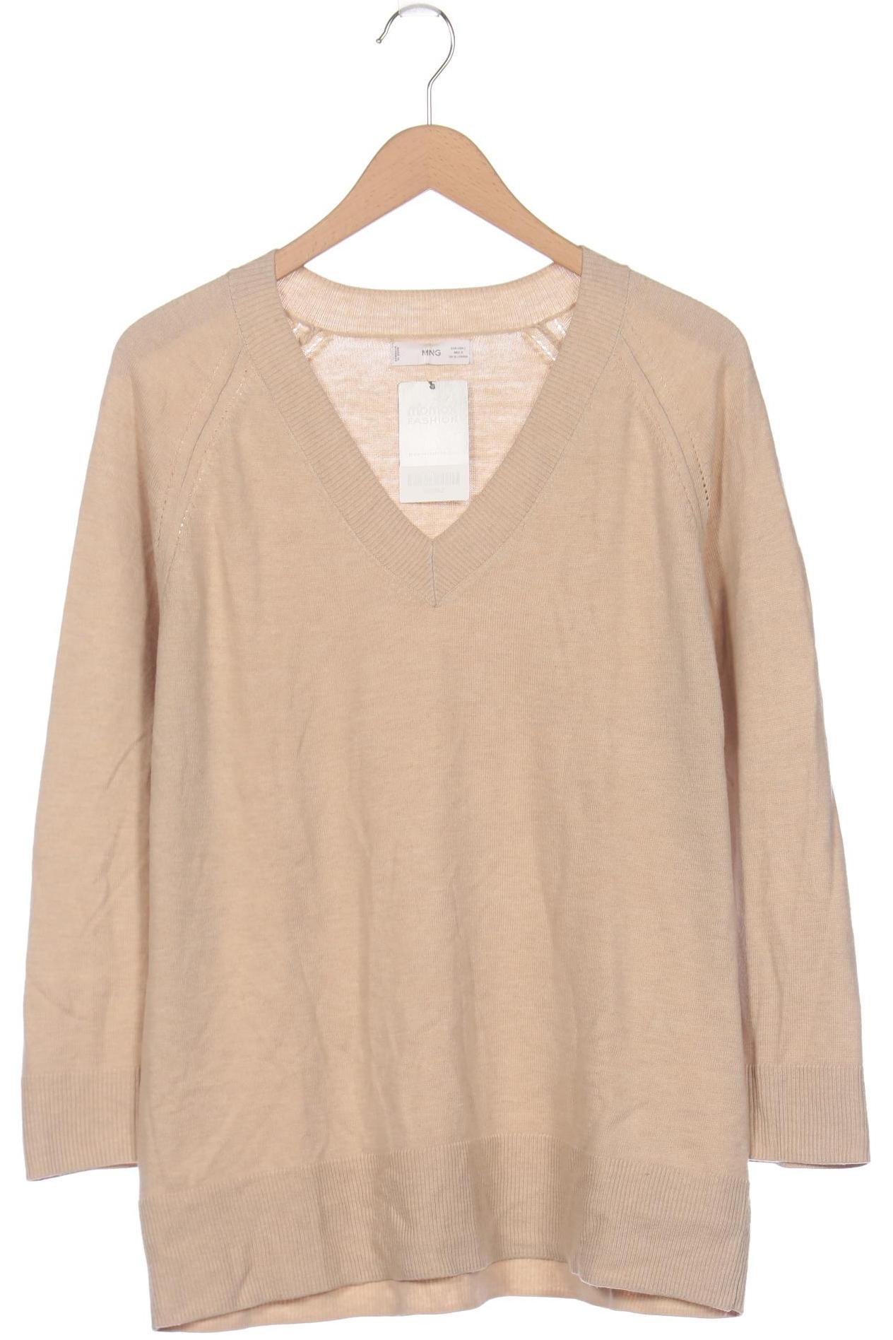 

Mango Damen Pullover, beige, Gr. 42