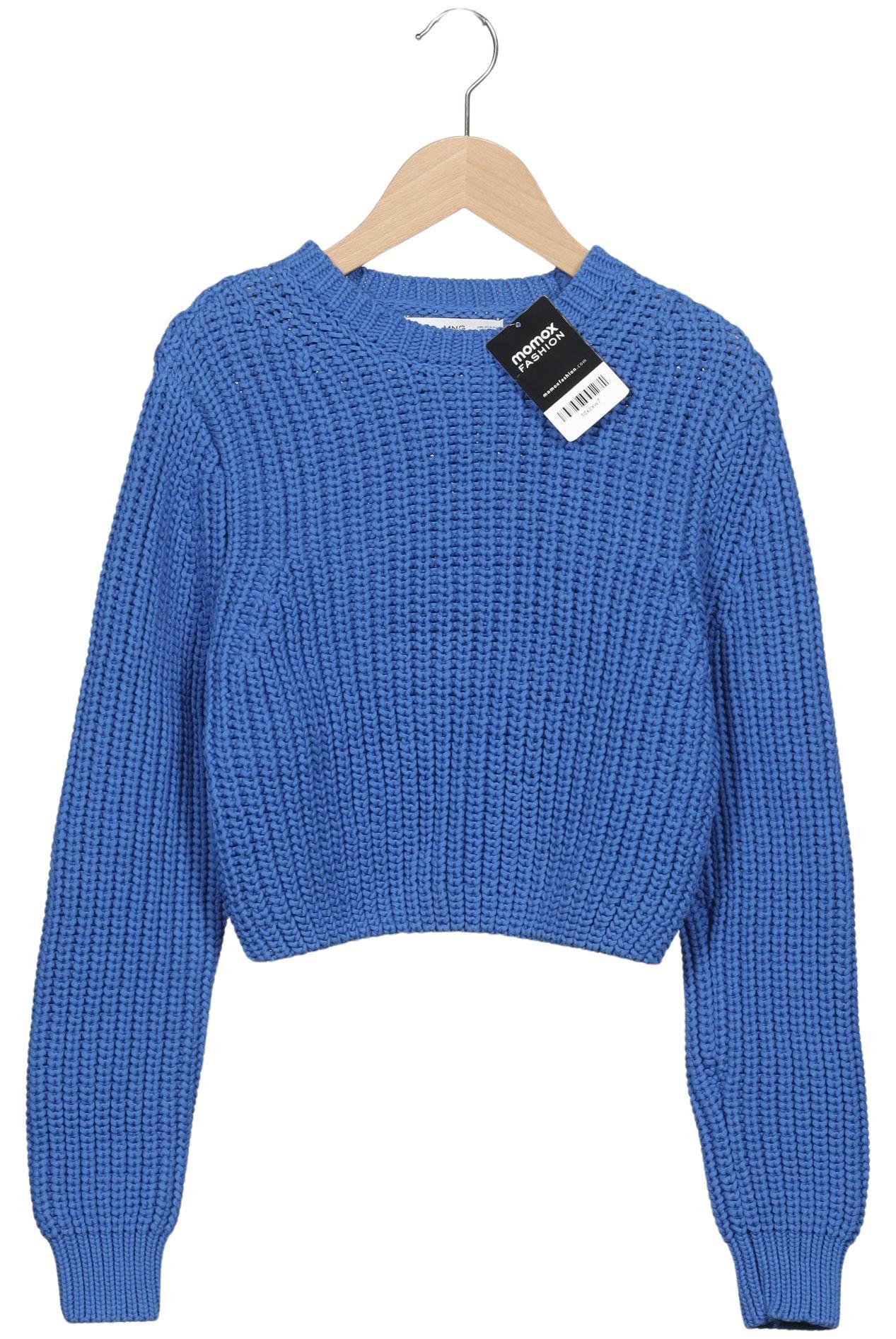 

Mango Damen Pullover, blau, Gr. 34