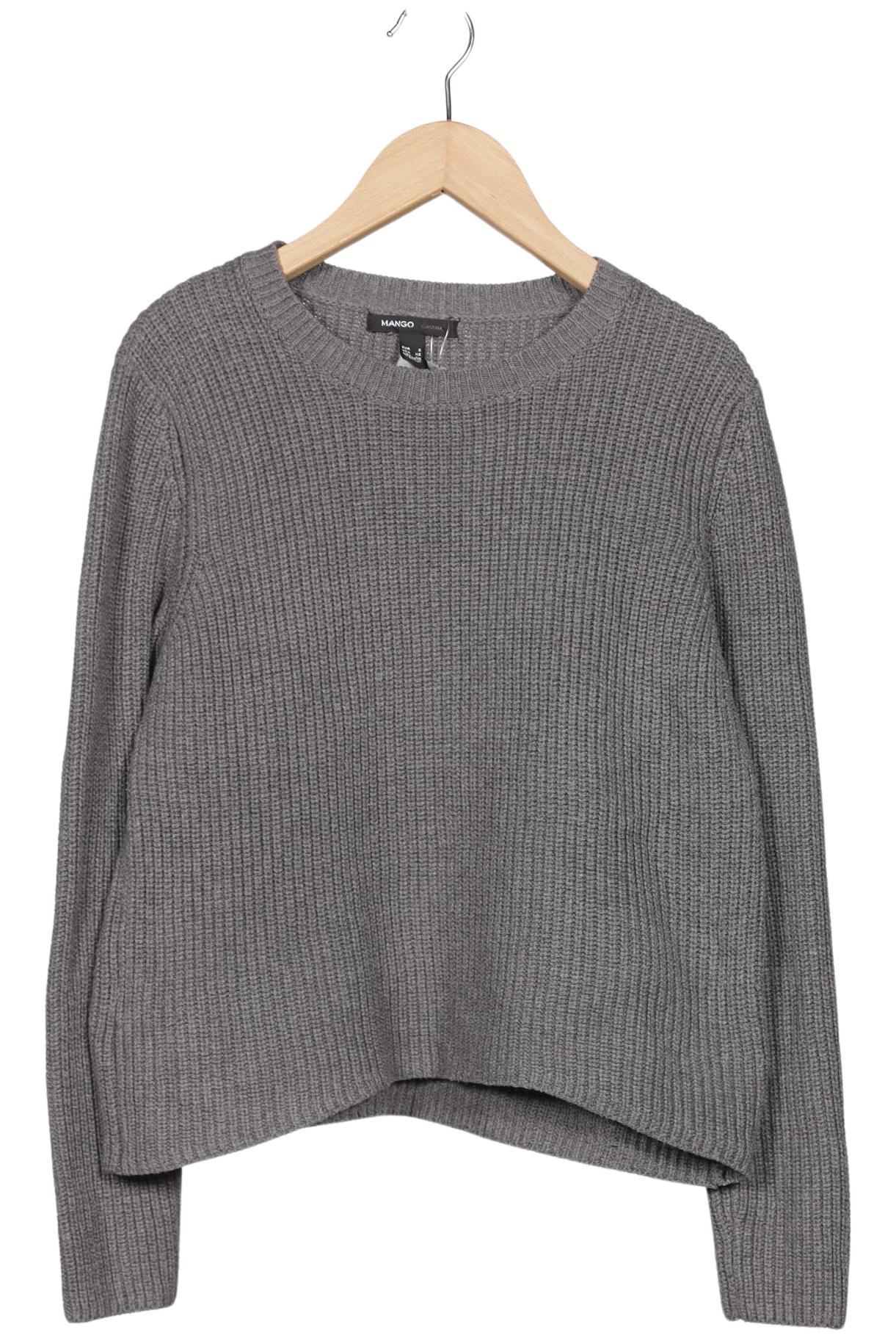 

Mango Damen Pullover, grau, Gr. 36
