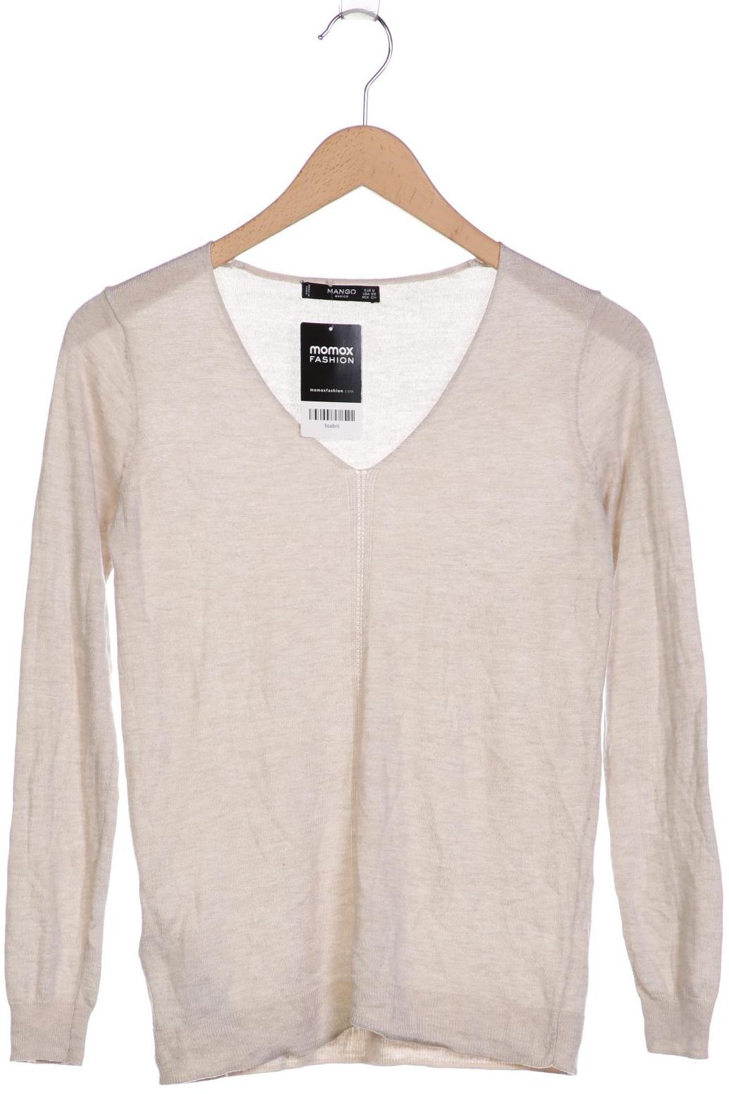 

Mango Damen Pullover, beige, Gr. 36