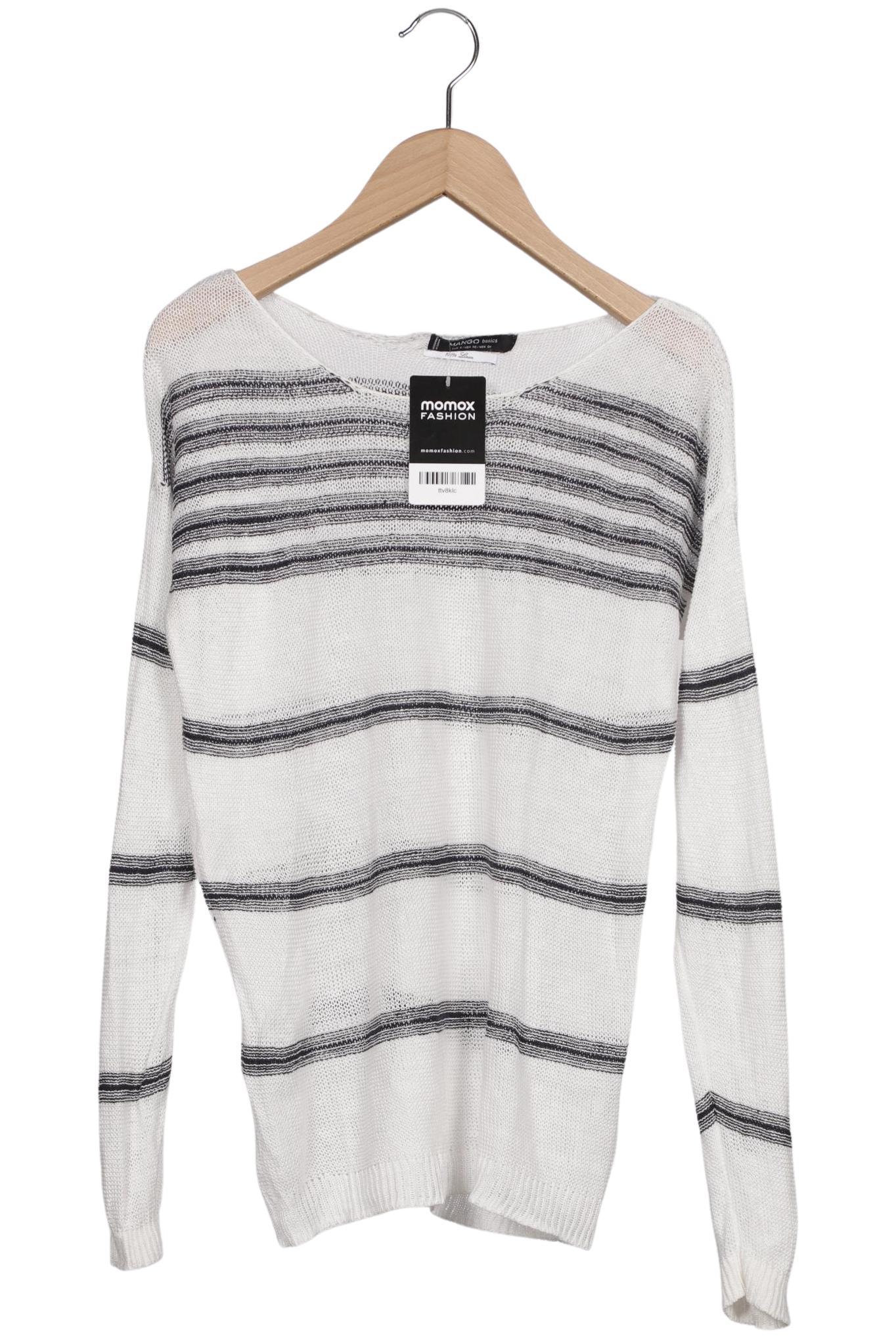 

Mango Damen Pullover, weiß, Gr. 36