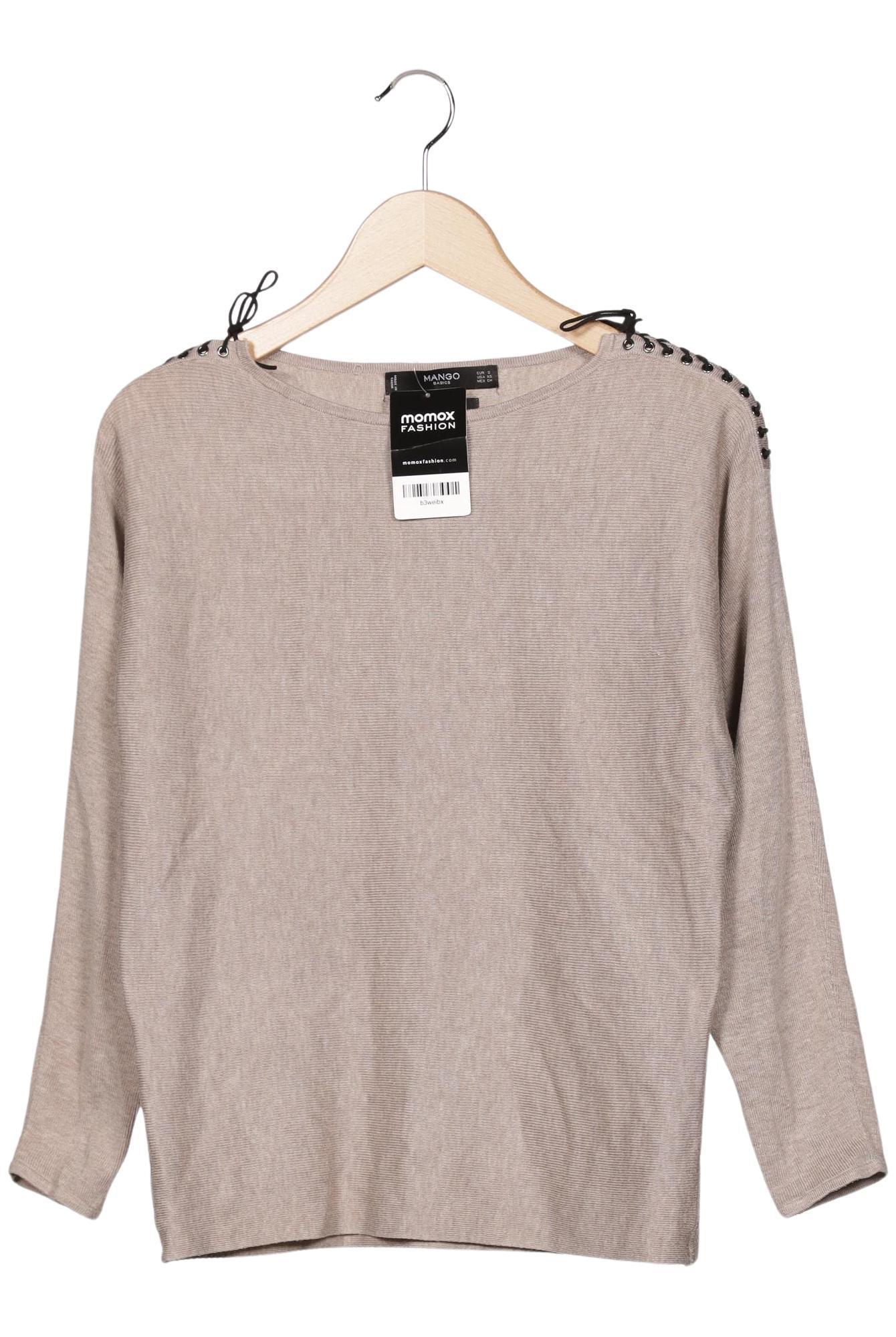 

Mango Damen Pullover, beige, Gr. 36