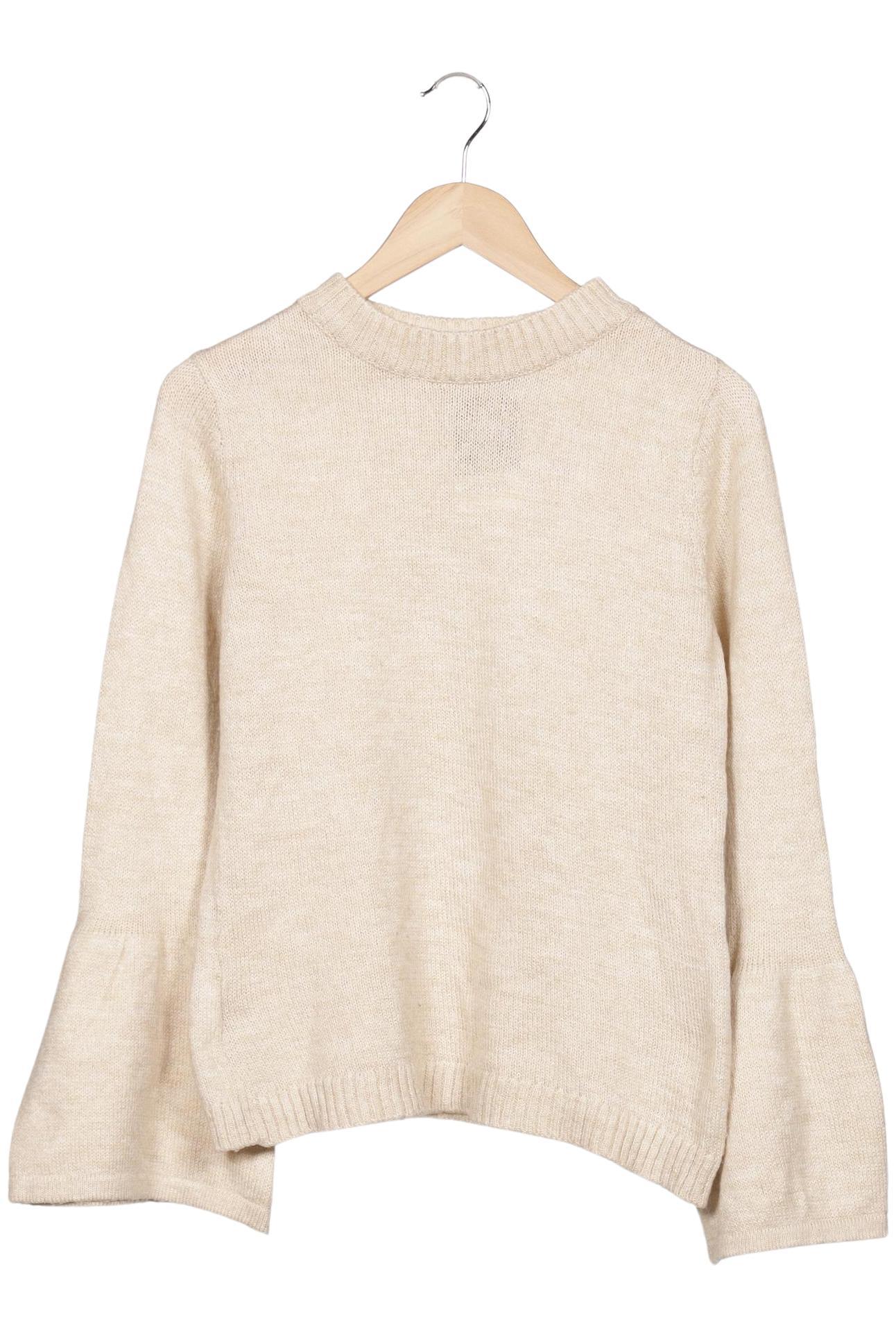 

Mango Damen Pullover, beige, Gr. 36