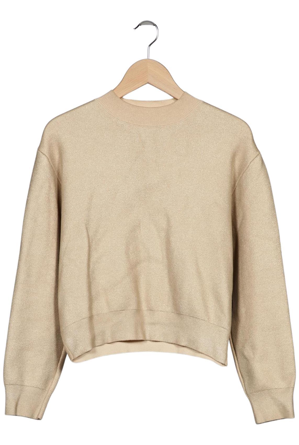 

Mango Damen Pullover, beige, Gr. 36