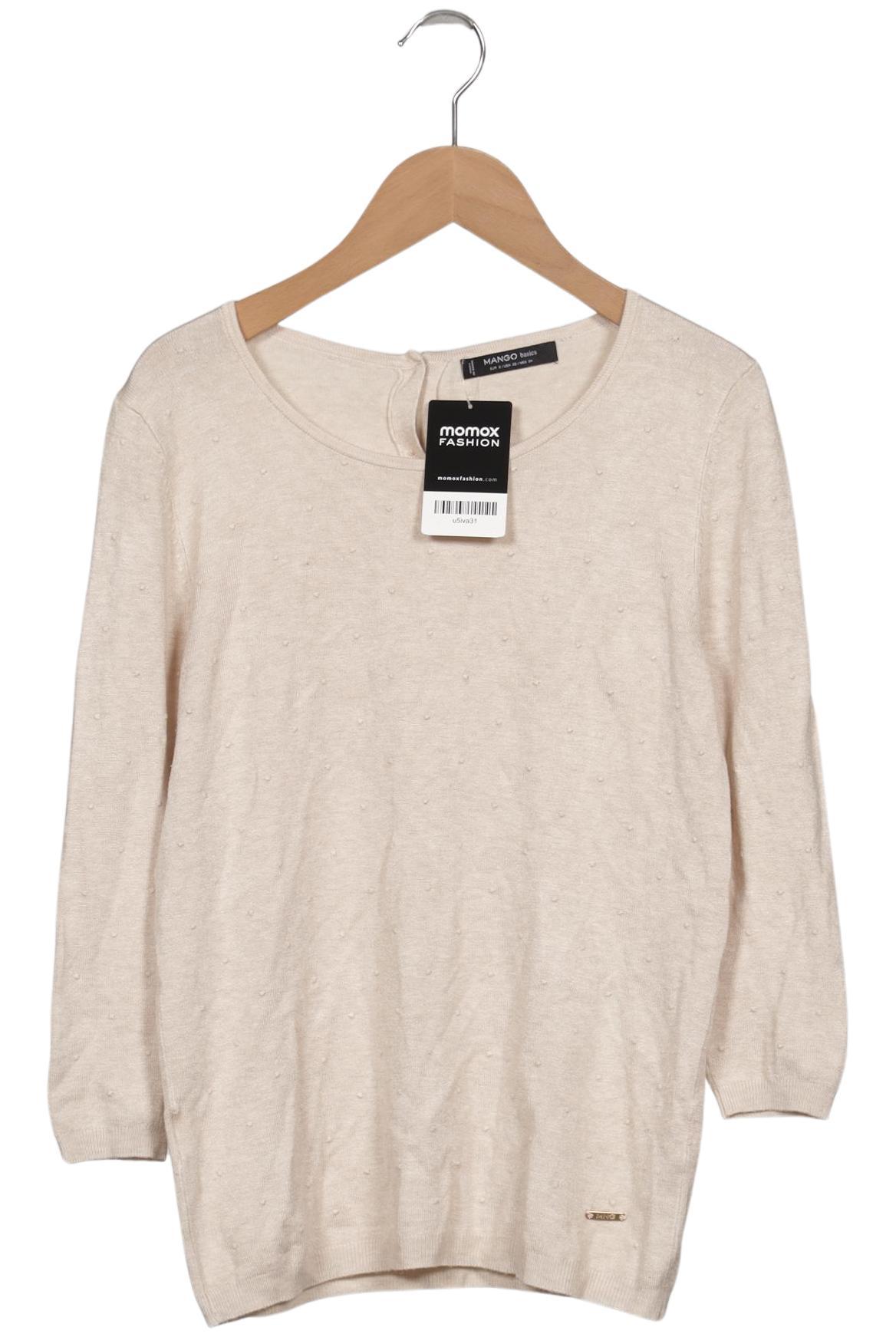 

Mango Damen Pullover, beige, Gr. 36