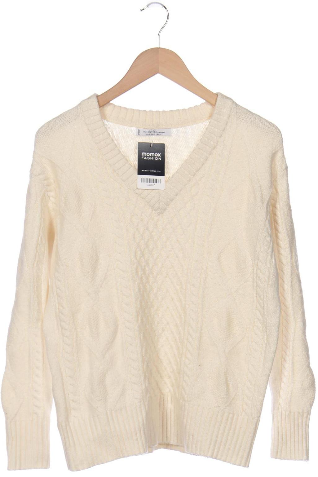 

MANGO Damen Pullover, cremeweiß