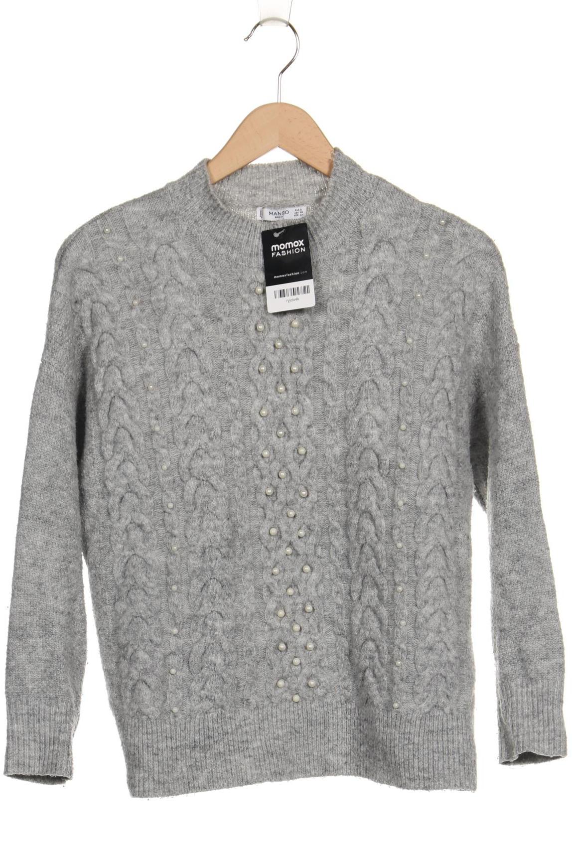 

Mango Damen Pullover, grau, Gr. 36