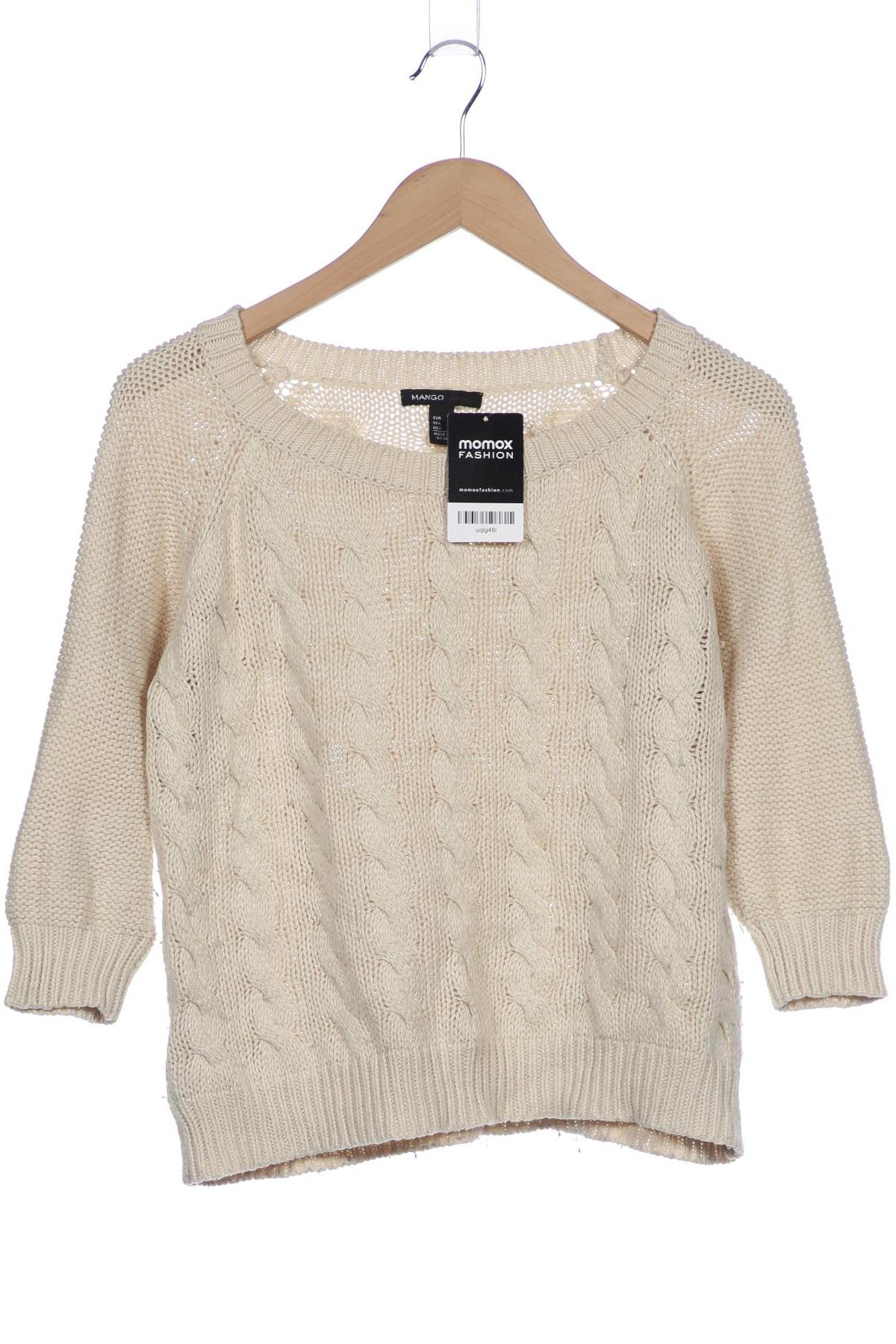 

Mango Damen Pullover, beige, Gr. 38