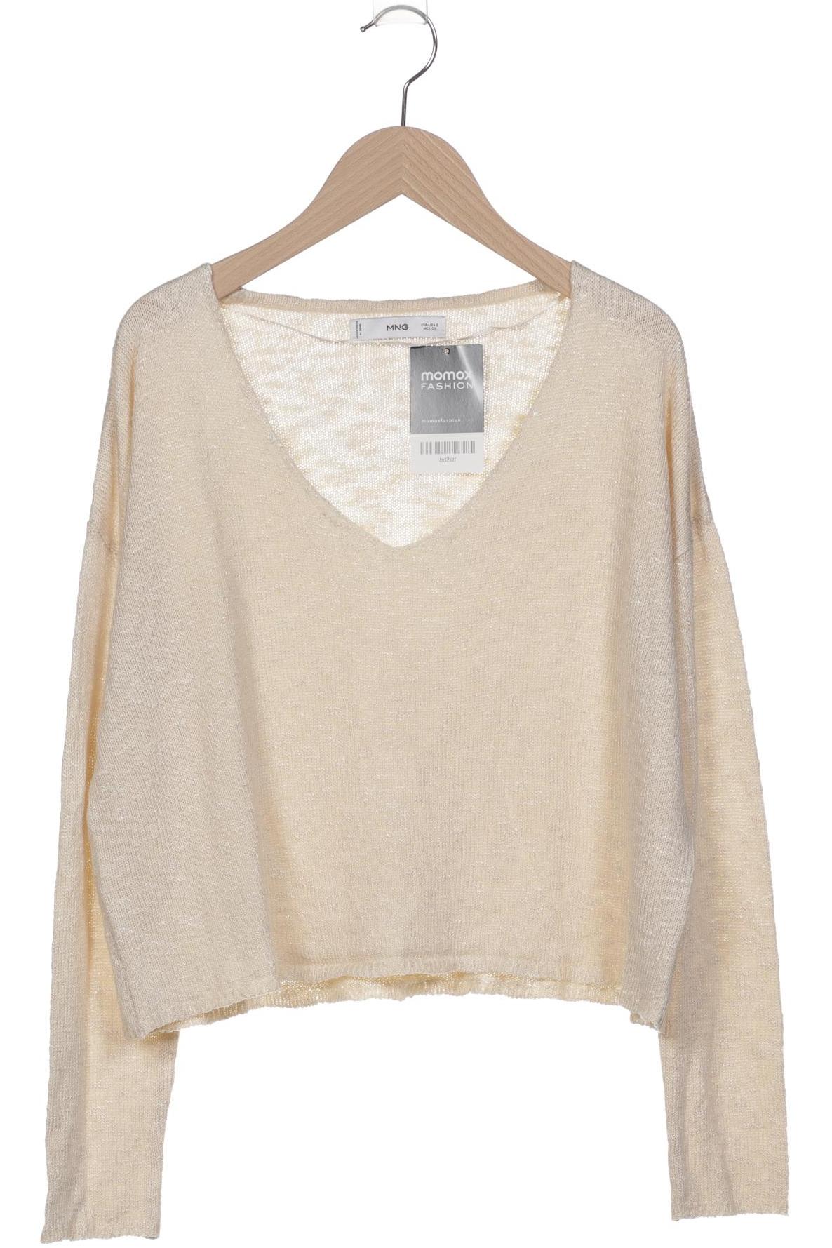 

Mango Damen Pullover, beige, Gr. 36
